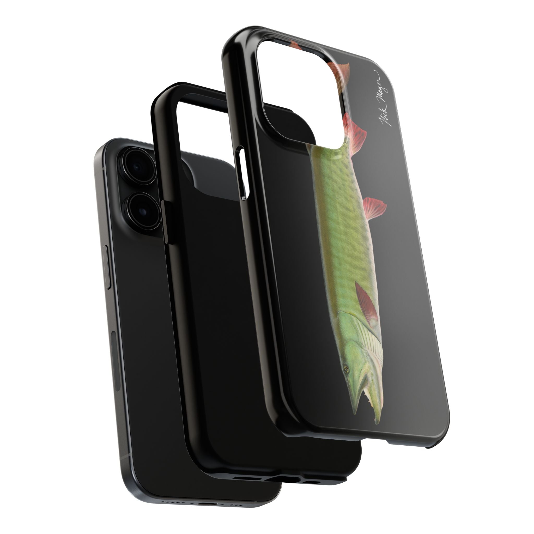 Trophy Muskie Black Phone Case (iPhone)