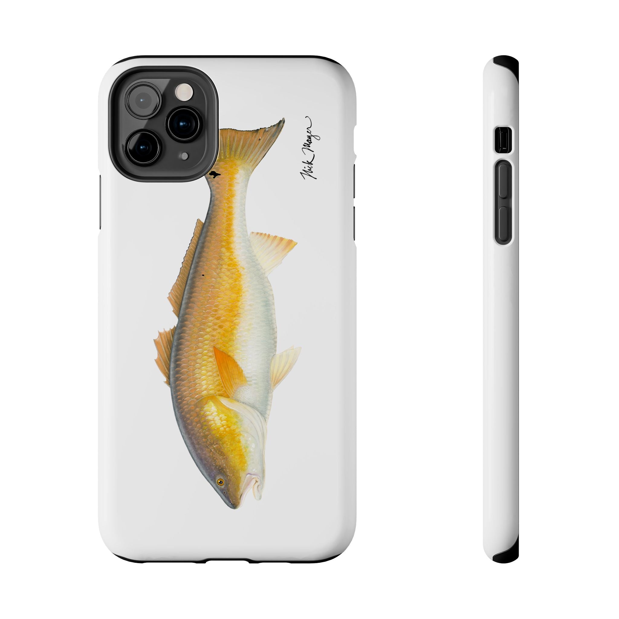 Bull Redfish White Phone Case (iPhone)