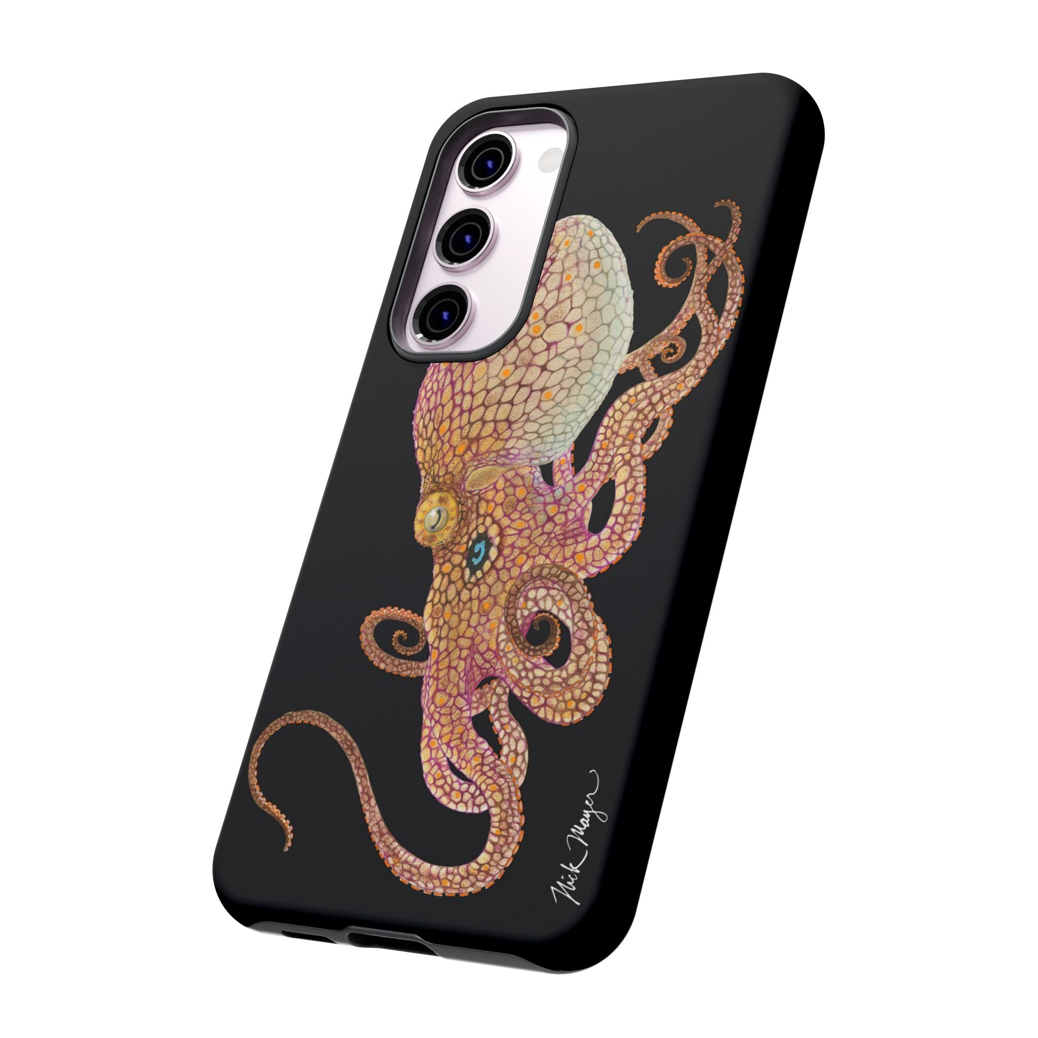 Two Spot Octopus Black Phone Case (Samsung)