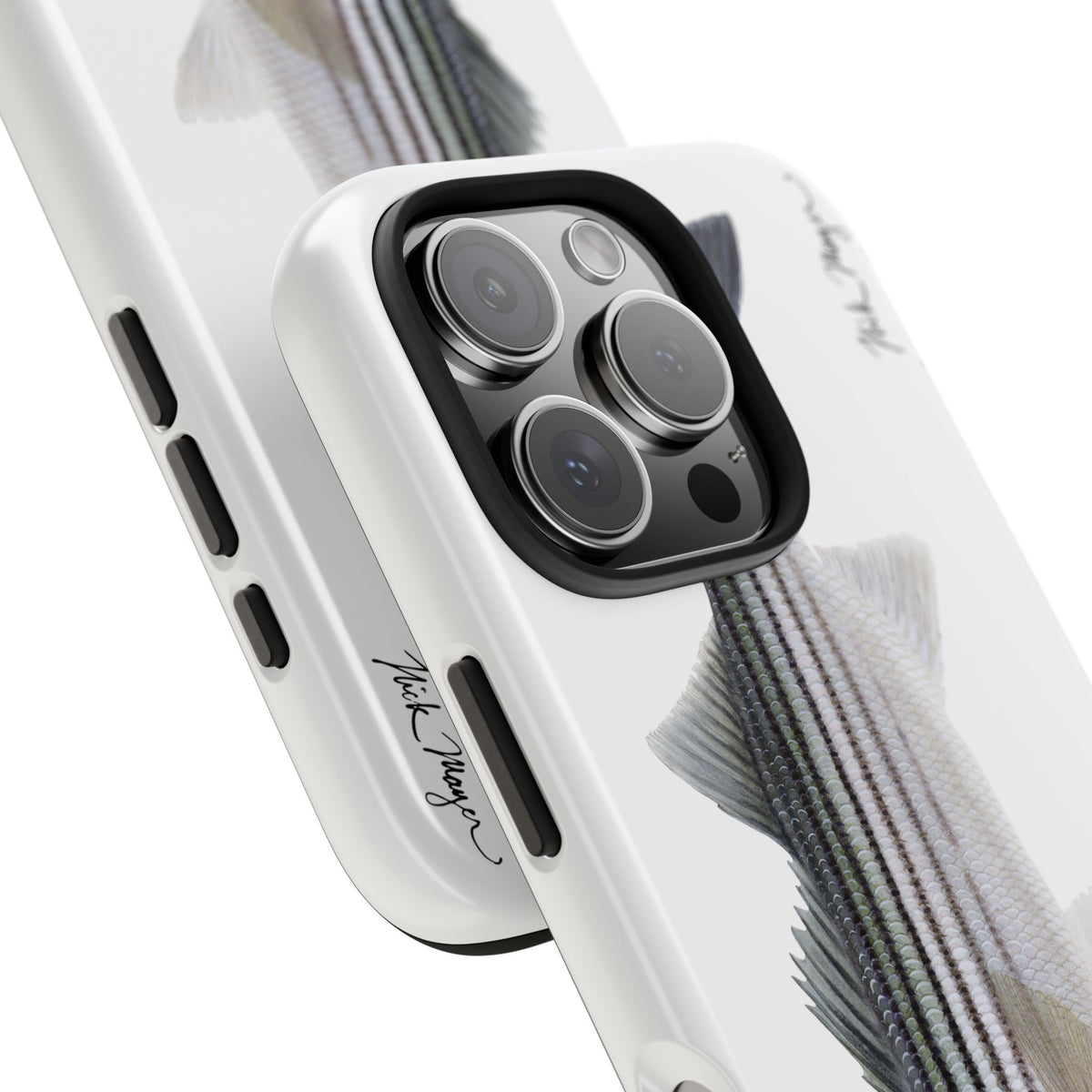 Schoolie Striper White Phone Case (iPhone) Printify