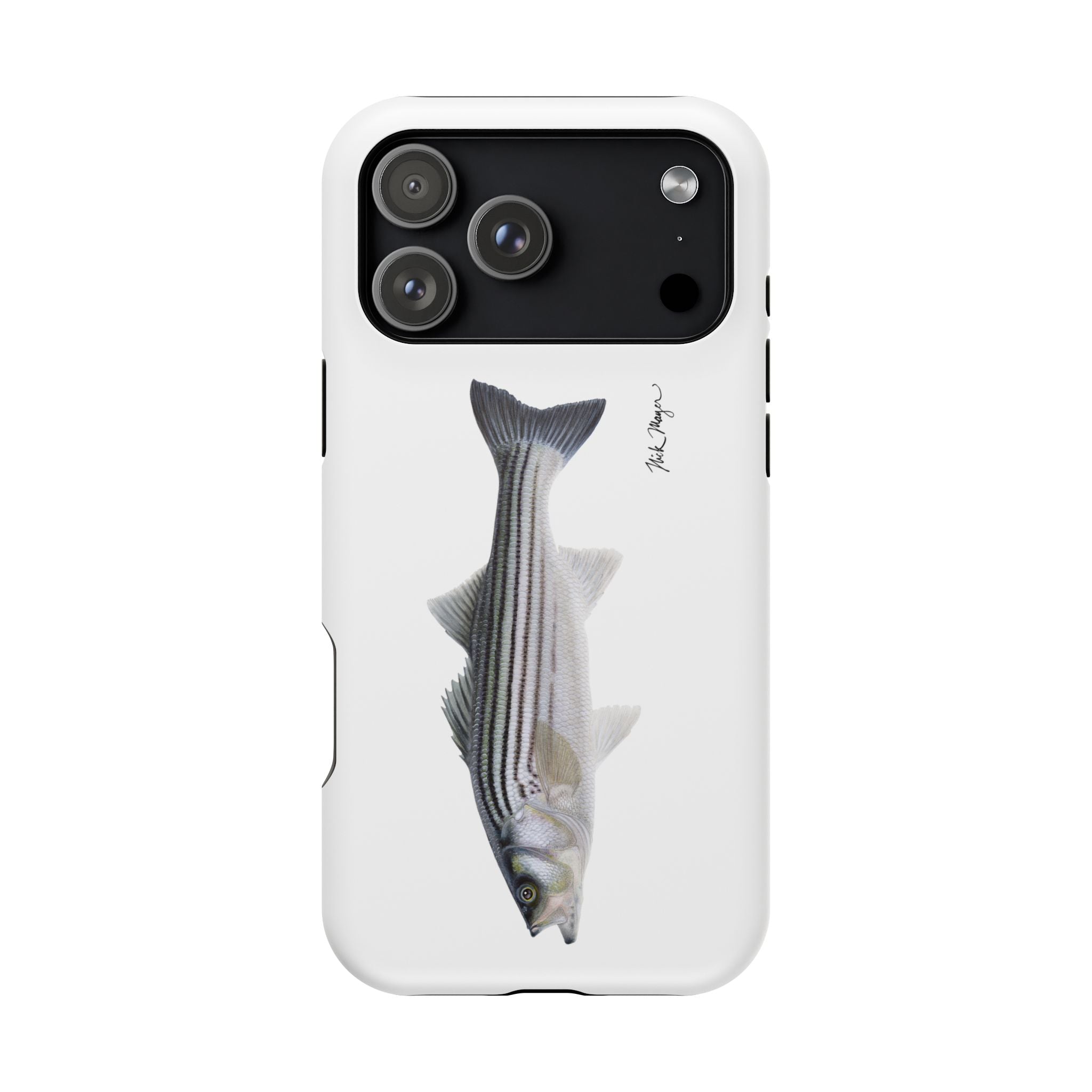 Schoolie Striper MagSafe White iPhone Case