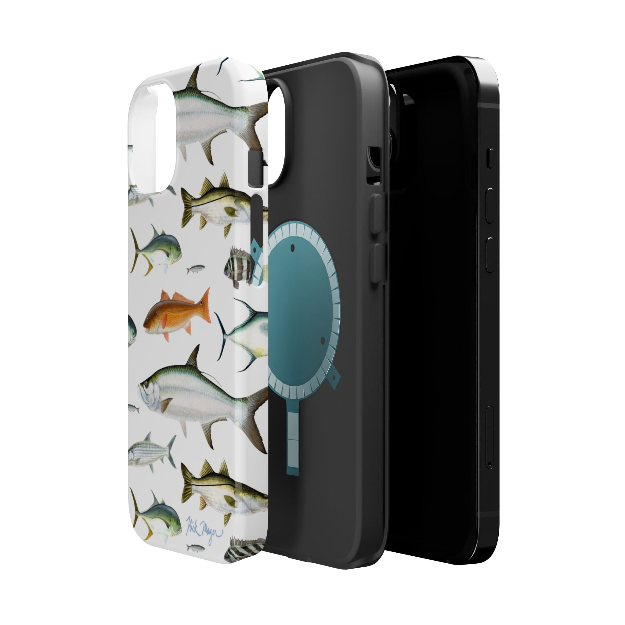 Southern Fish White MagSafe iPhone Case