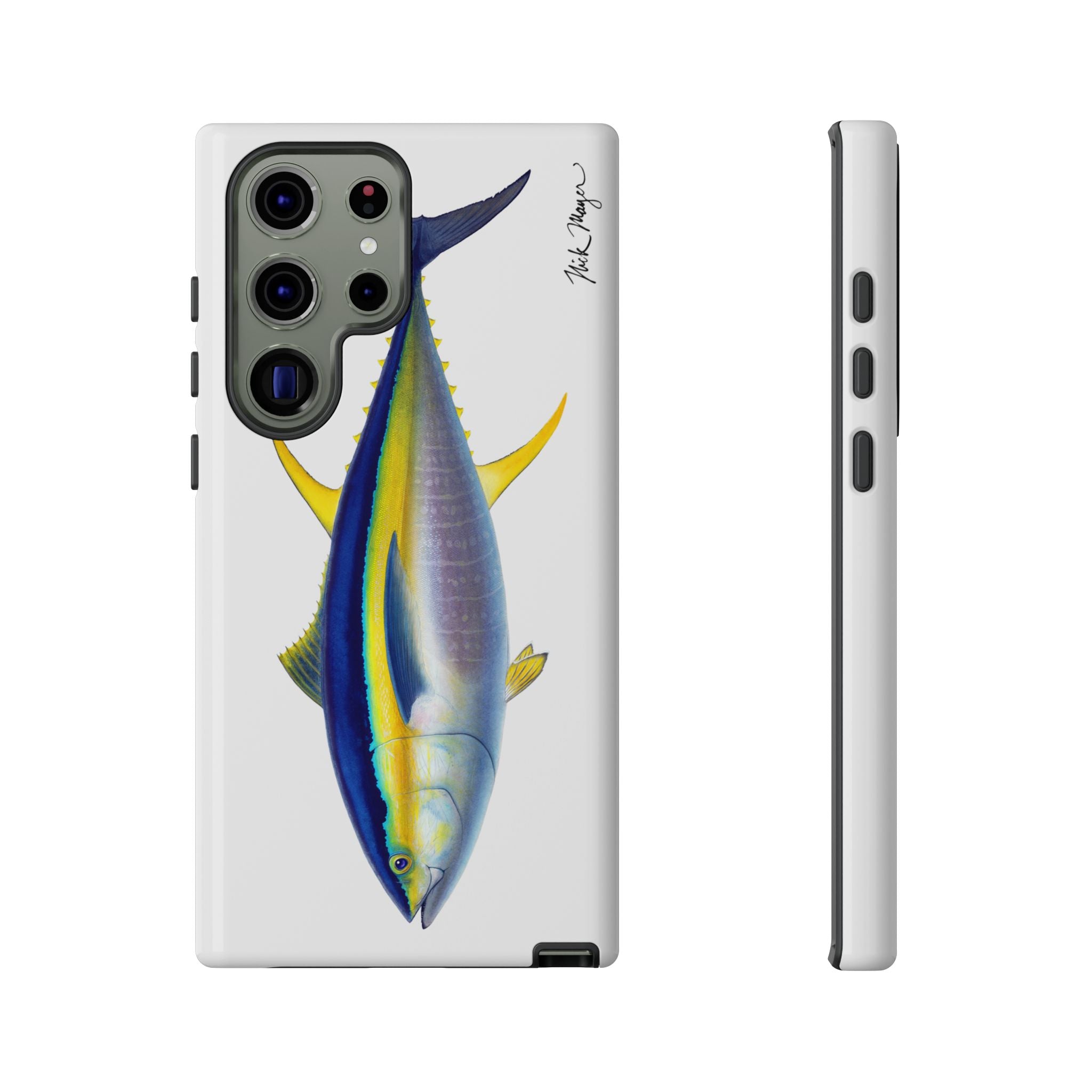 Yellowfin Tuna Black Phone Case (Samsung) Printify