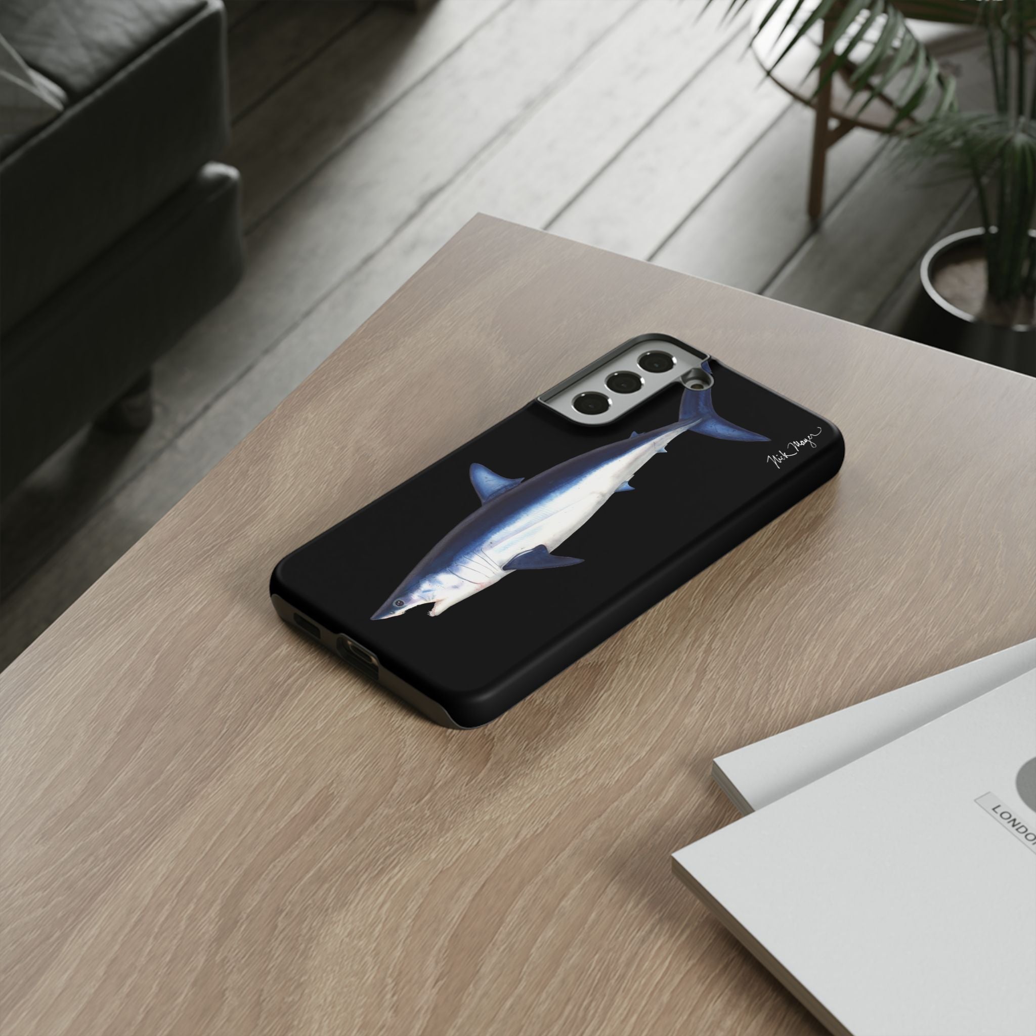Mako Shark Black Phone Case (Samsung)