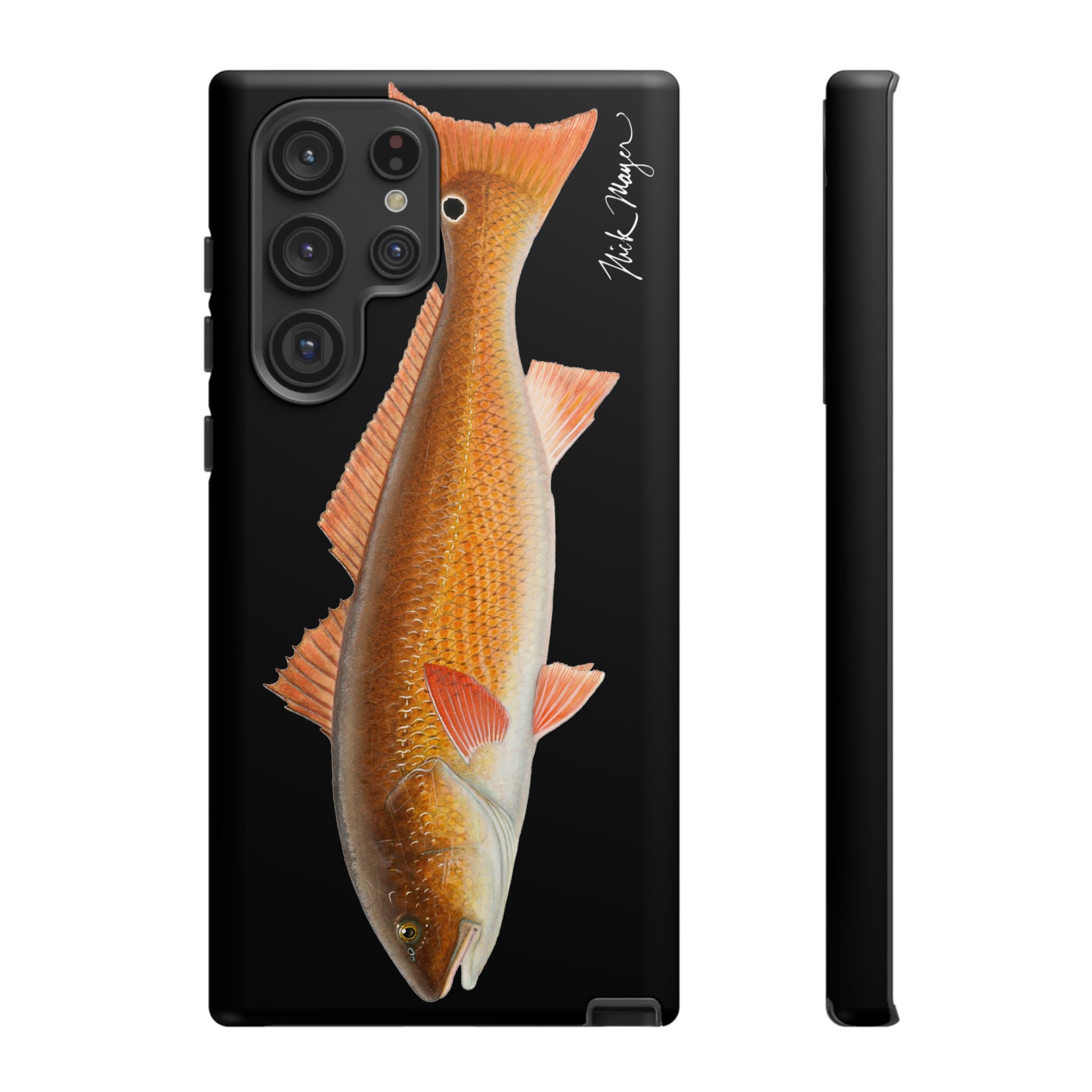 Redfish Black Phone Case (Samsung) Printify