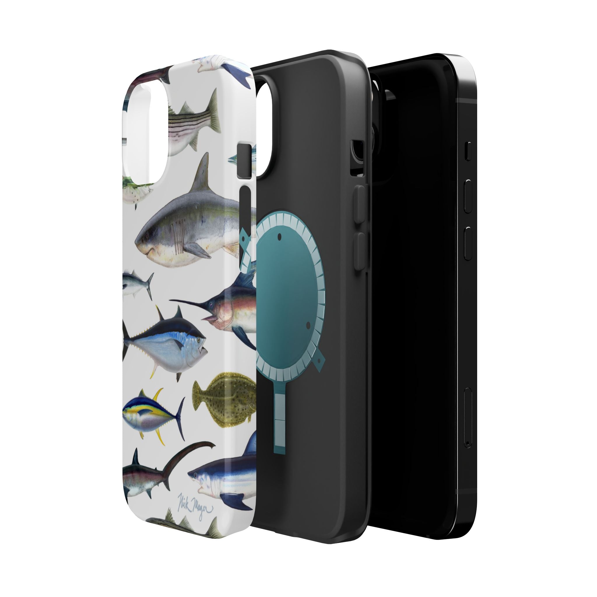 New England Fish White MagSafe iPhone Case