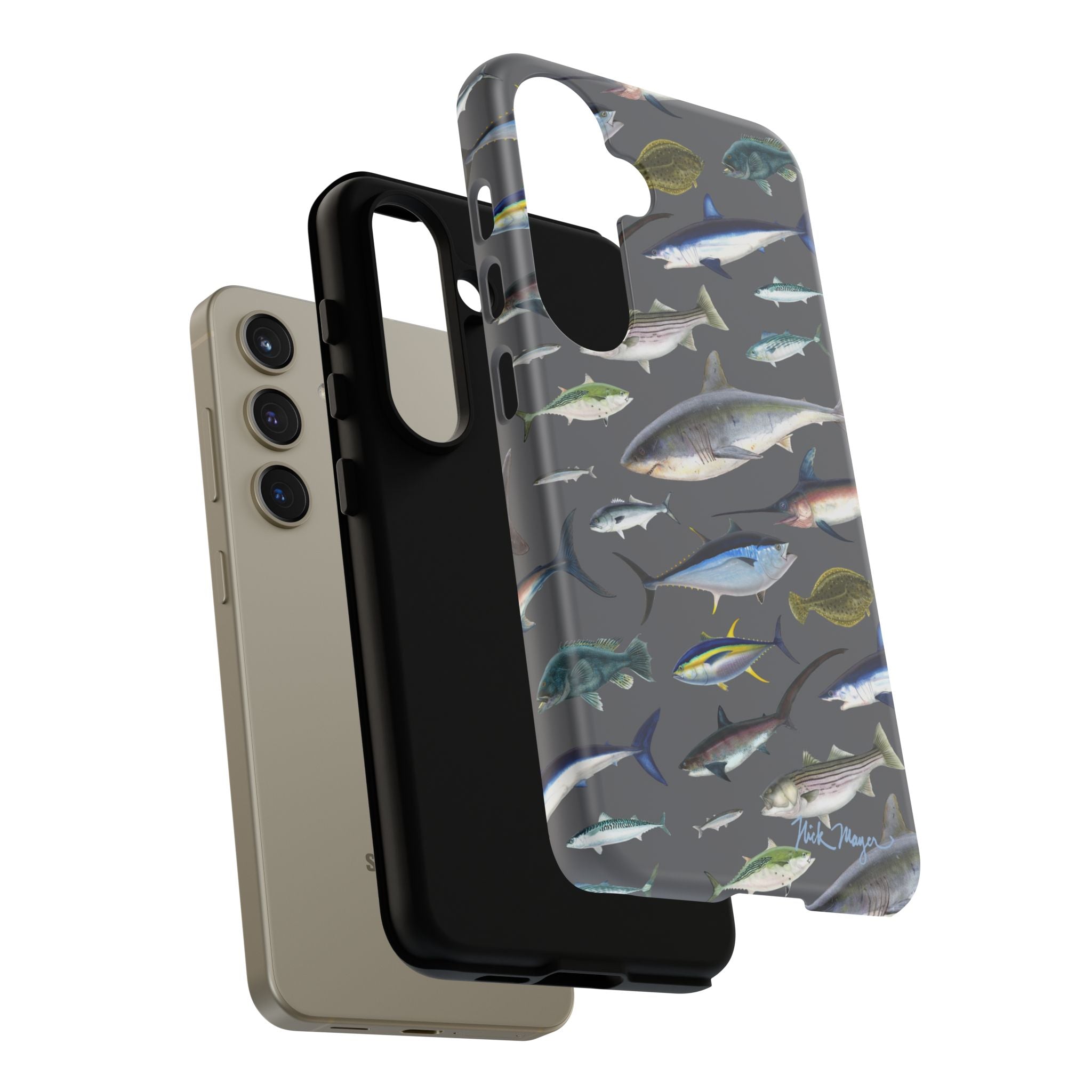 New England Offshore Fish Grey Phone Case, NEW!  (Samsung)