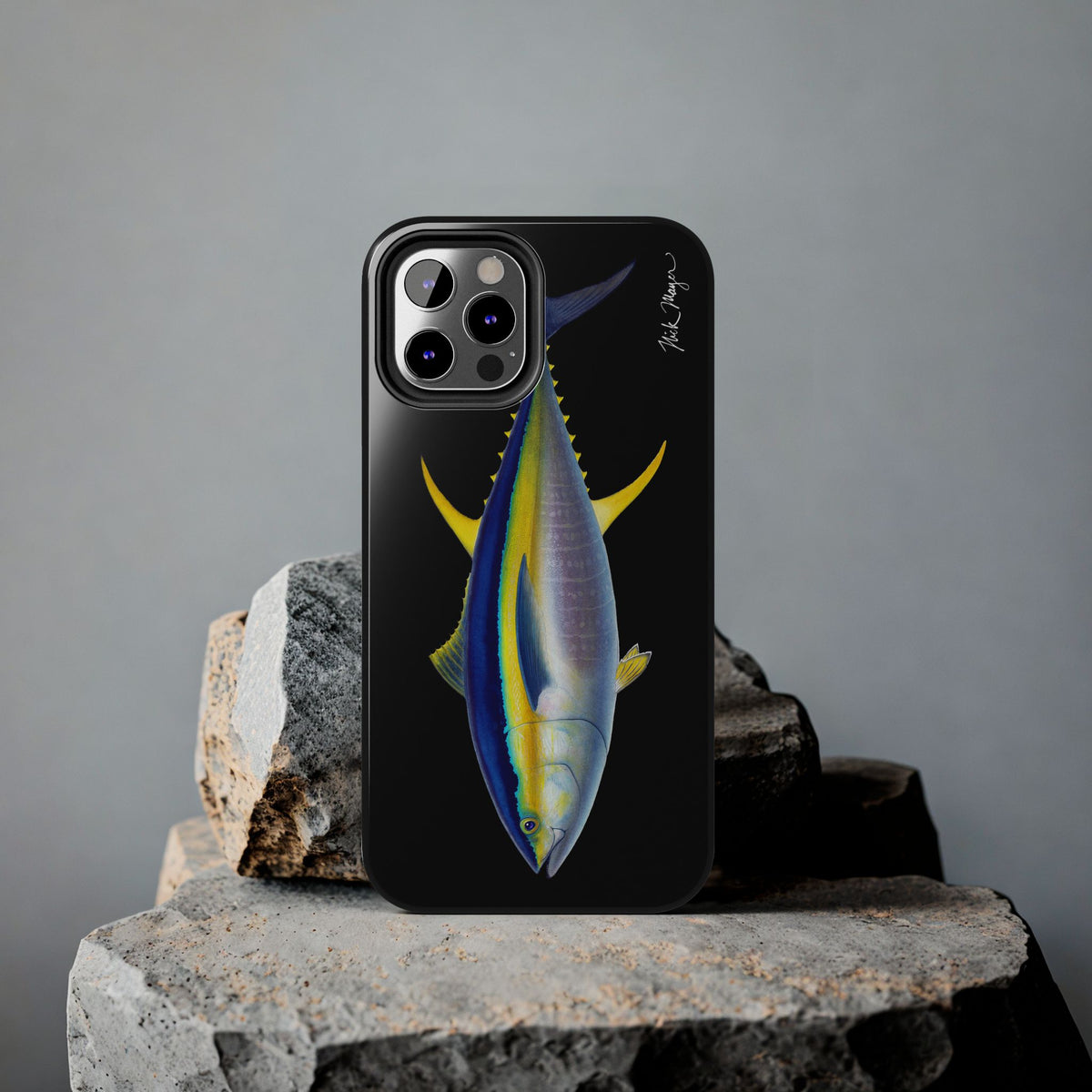 Yellowfin Tuna Black Phone Case (iPhone) Printify