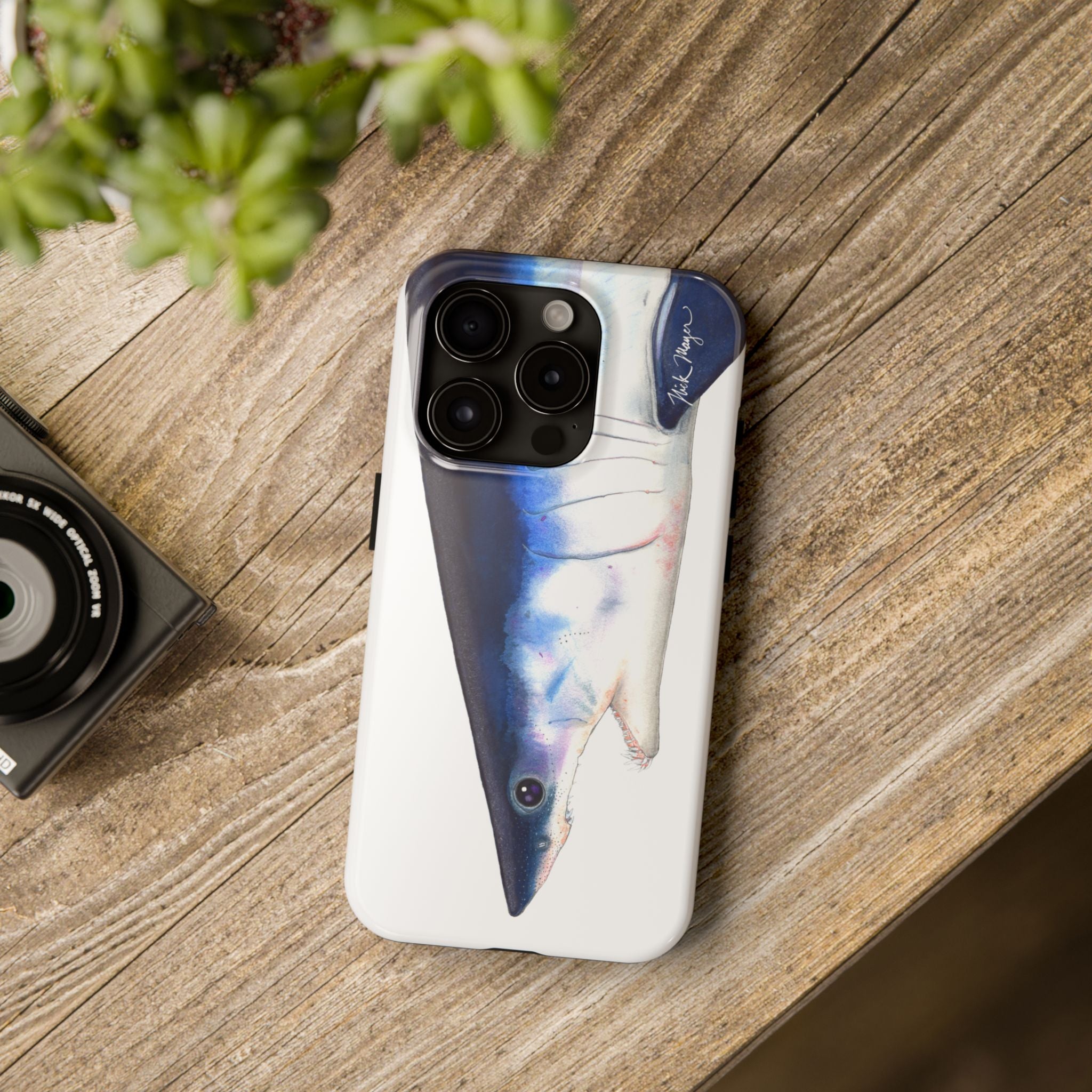 Mako Shark Face White Phone Case (iPhone)