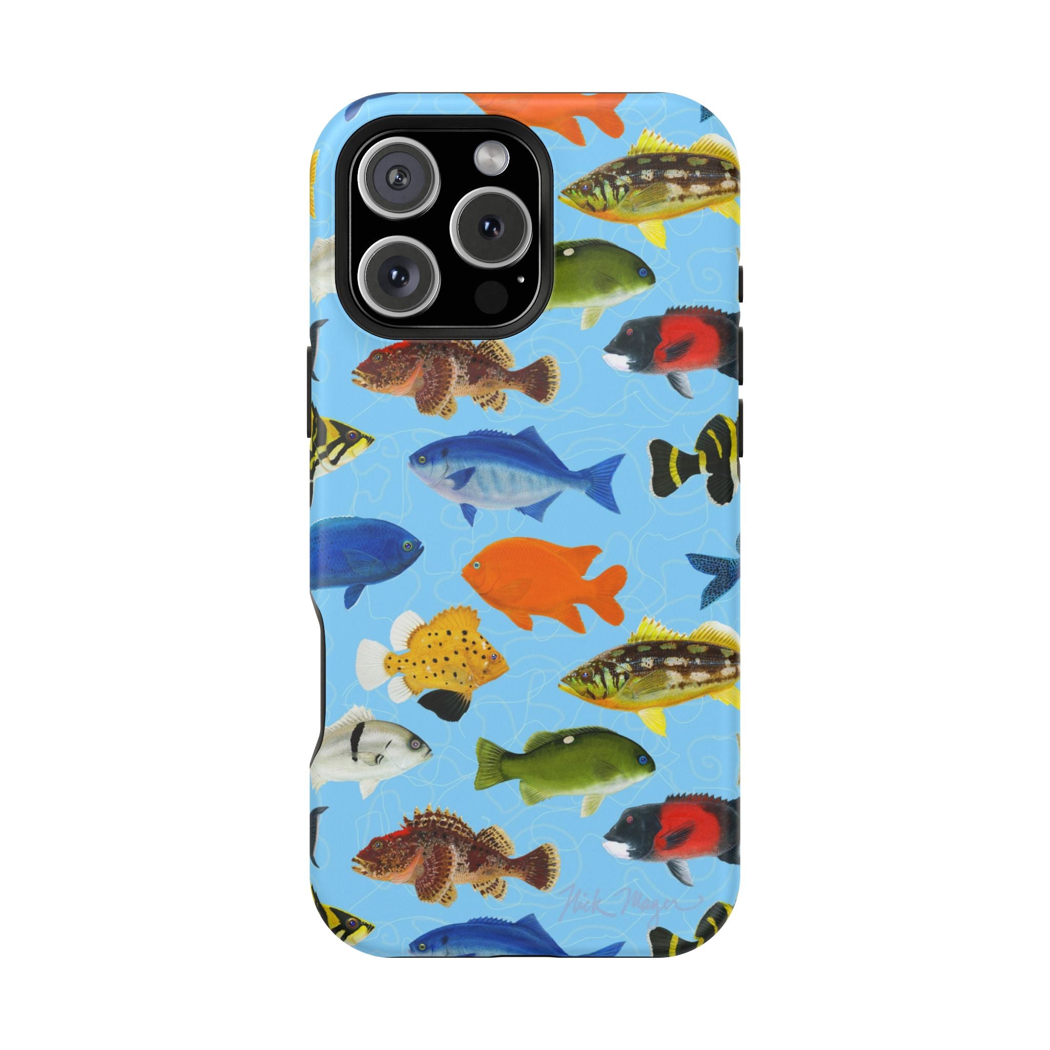 California Fish Blue MagSafe iPhone Case