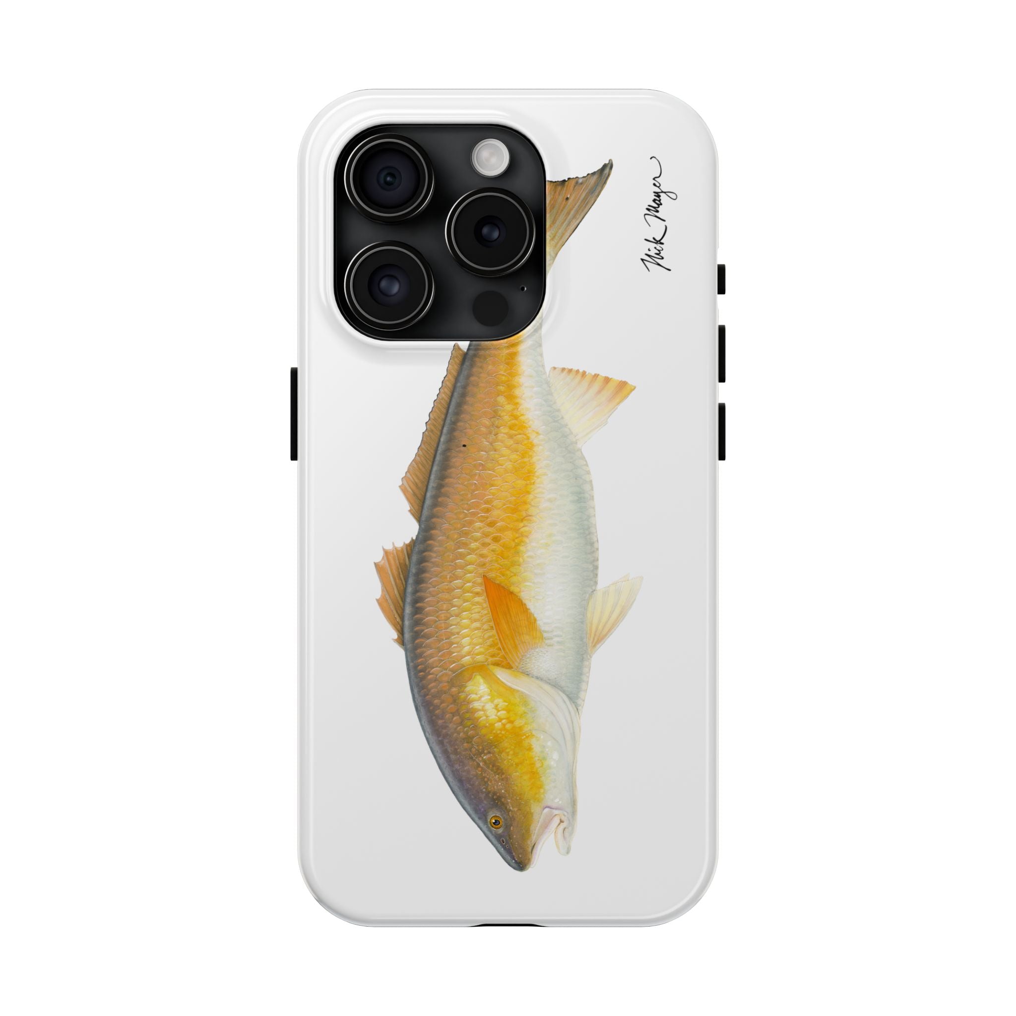 Bull Redfish White Phone Case (iPhone)
