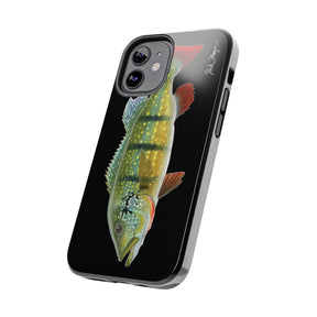Peacock Bass Black iPhone Case