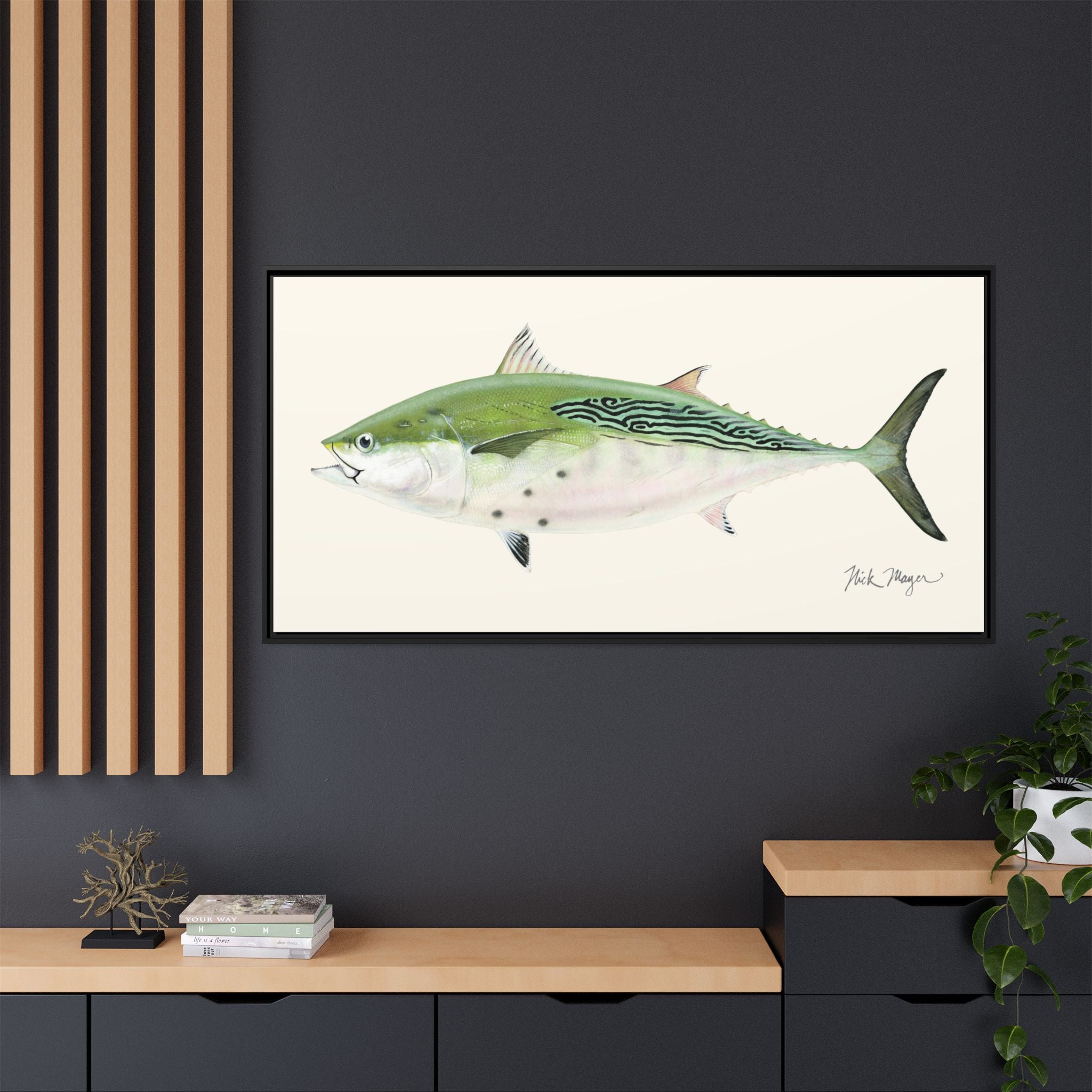 Albie Framed Canvas Print