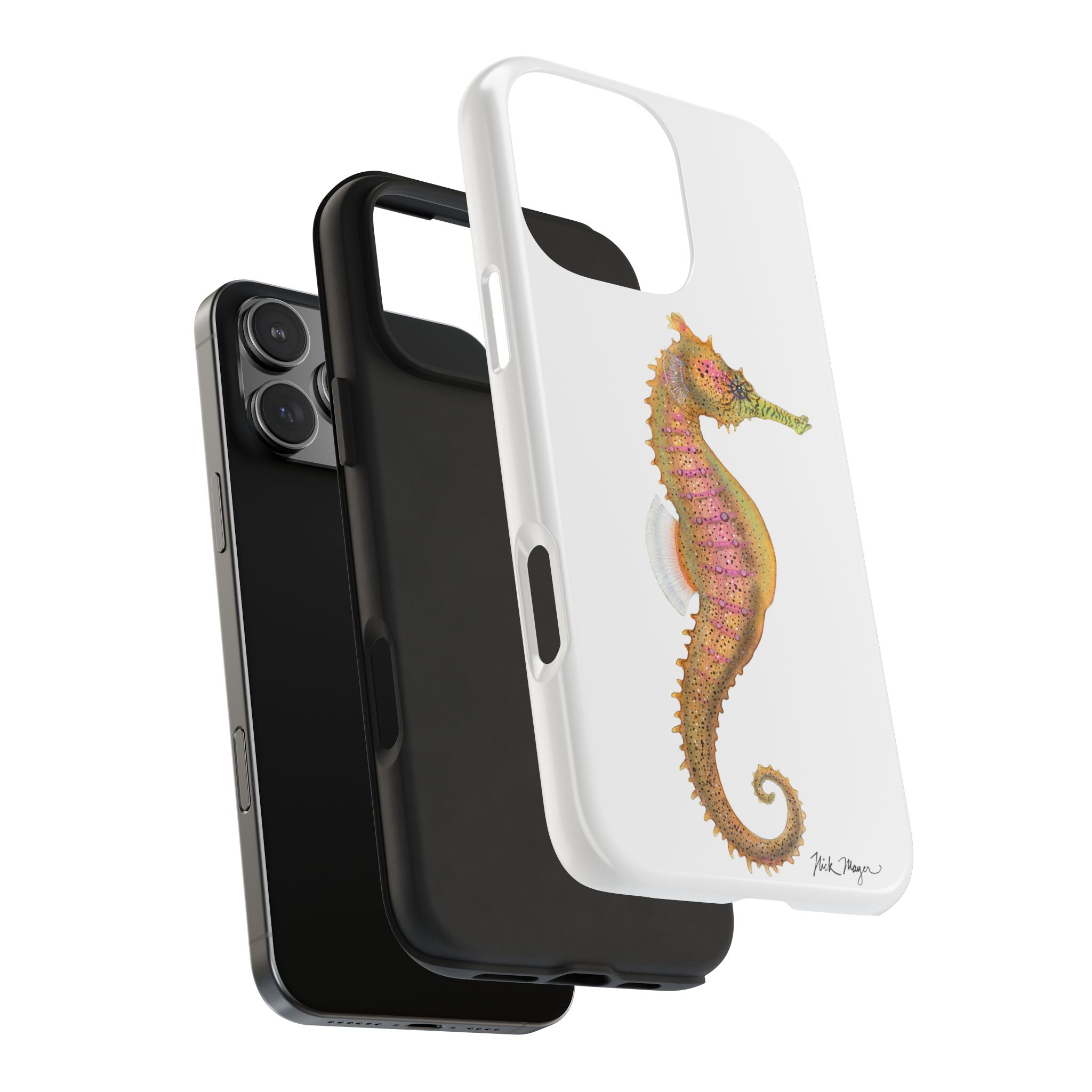 Pink Seahorse Phone Case (iPhone)