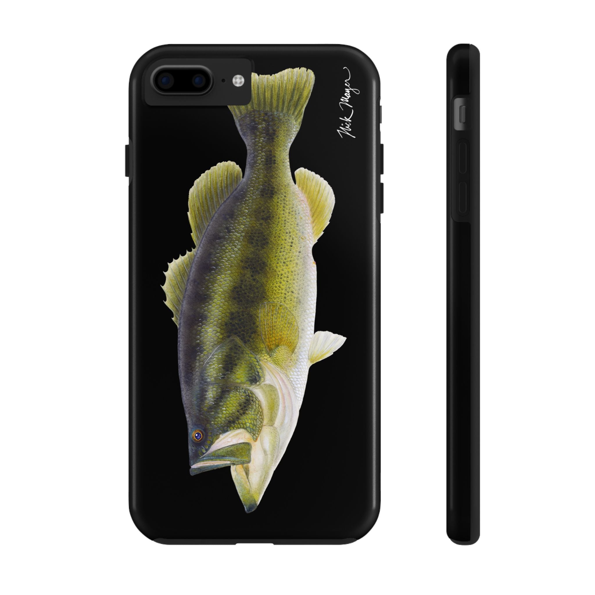 Largemouth Bass Black Phone Case (iPhone)