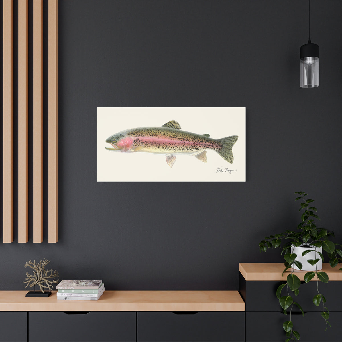 Rainbow Trout Canvas Print Printify