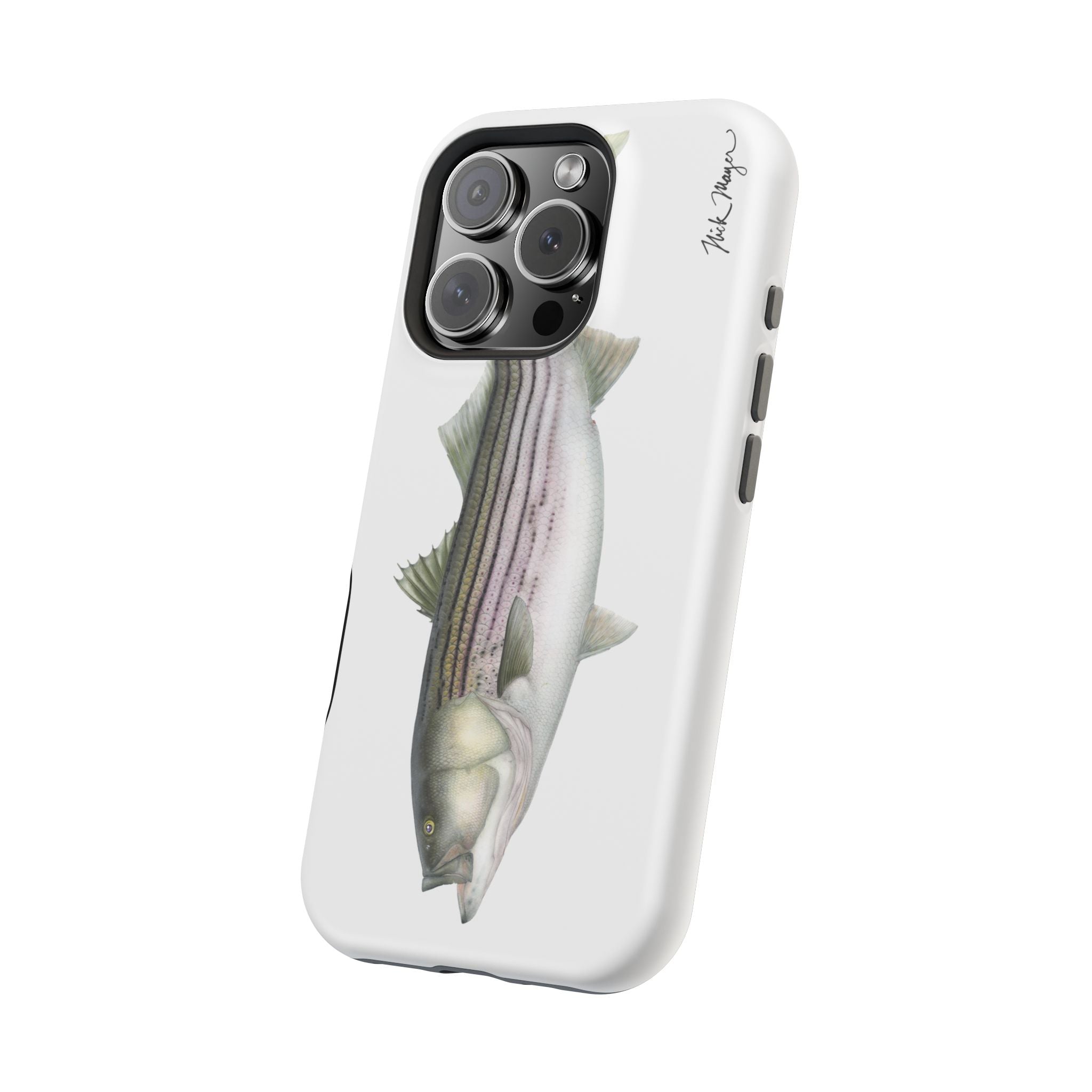 30 lb Striper MagSafe White iPhone Case