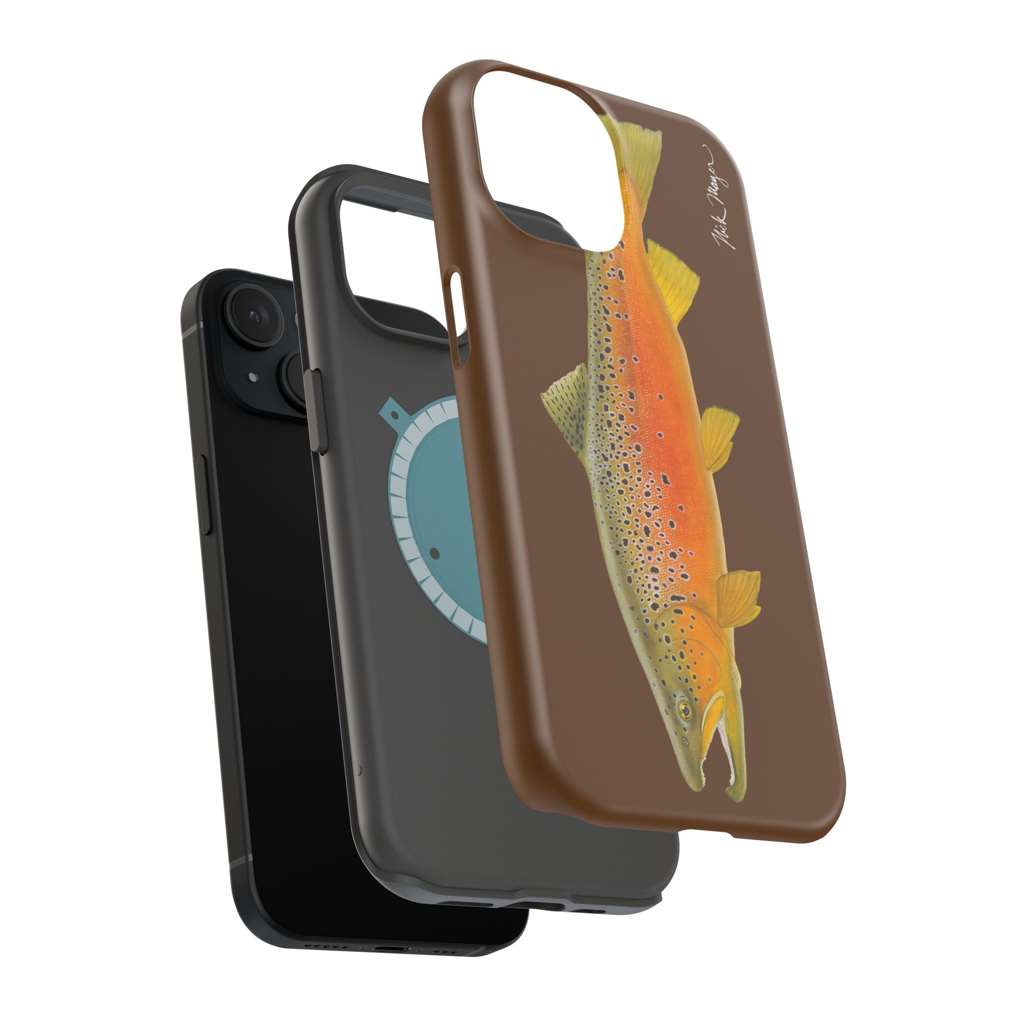 Brown Trout 2 Brown MagSafe iPhone Case, Limited Run