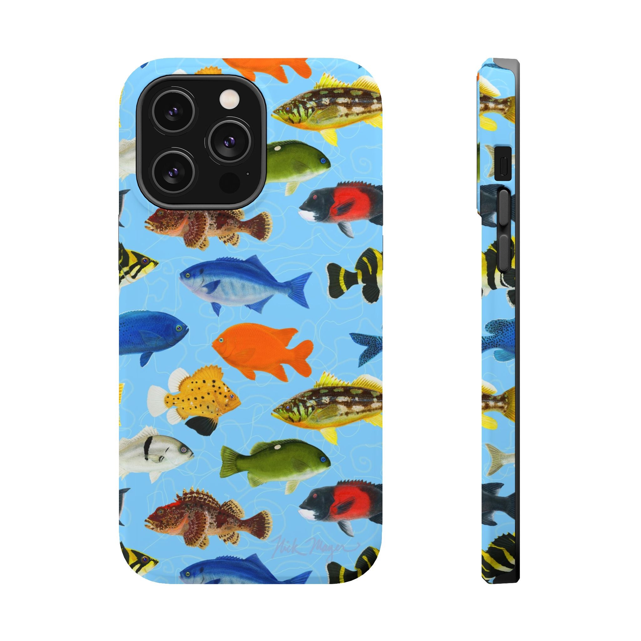 California Fish Blue MagSafe iPhone Case