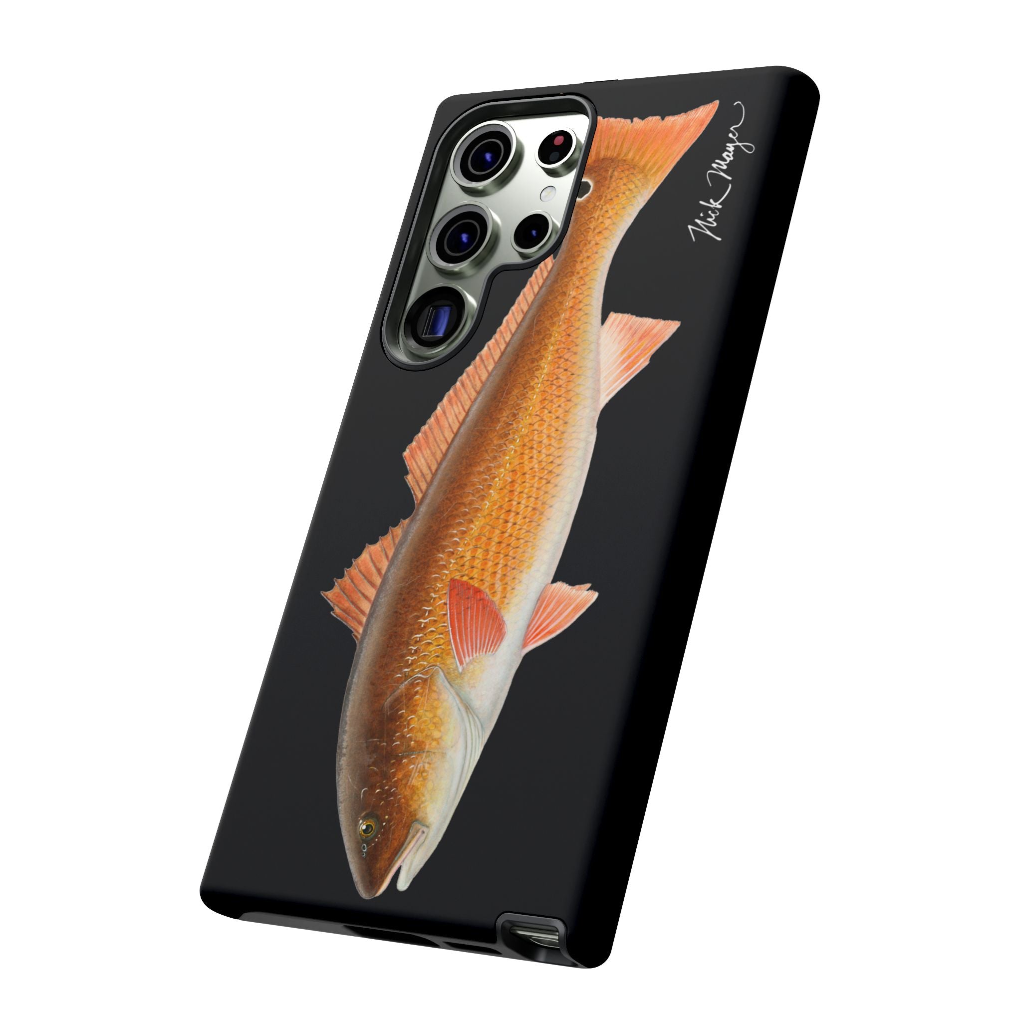 Redfish Black Phone Case (Samsung) Printify