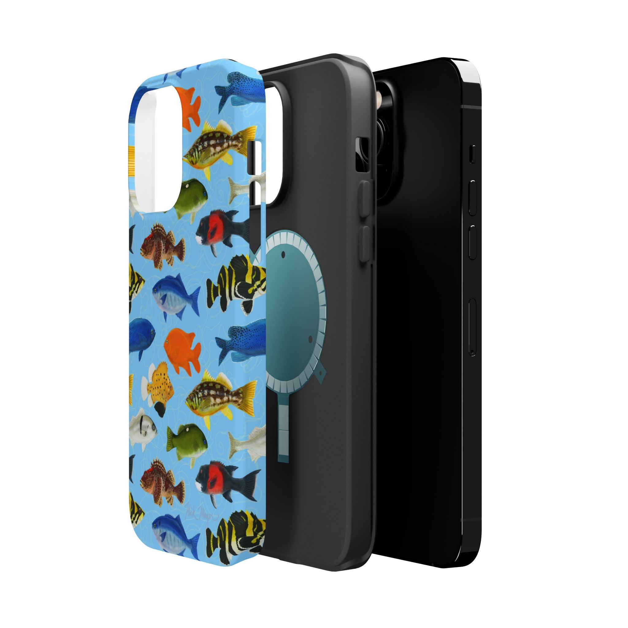NEW California Fish Blue MagSafe iPhone Case