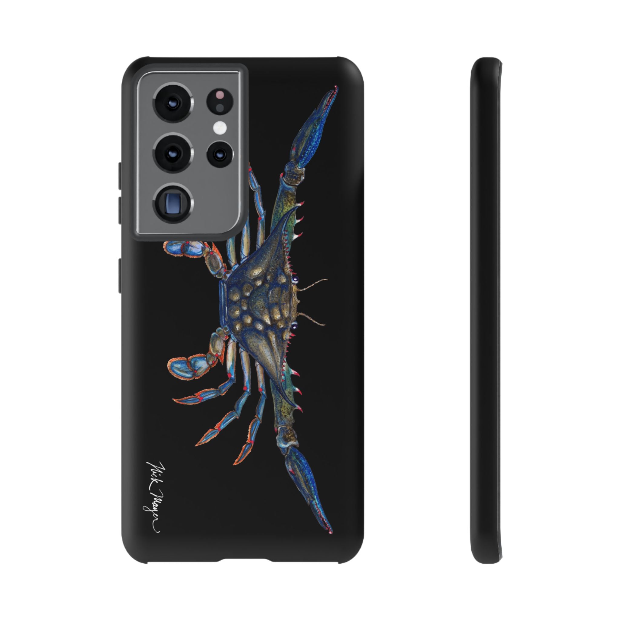 Blue Crab Black Phone Case (Samsung)