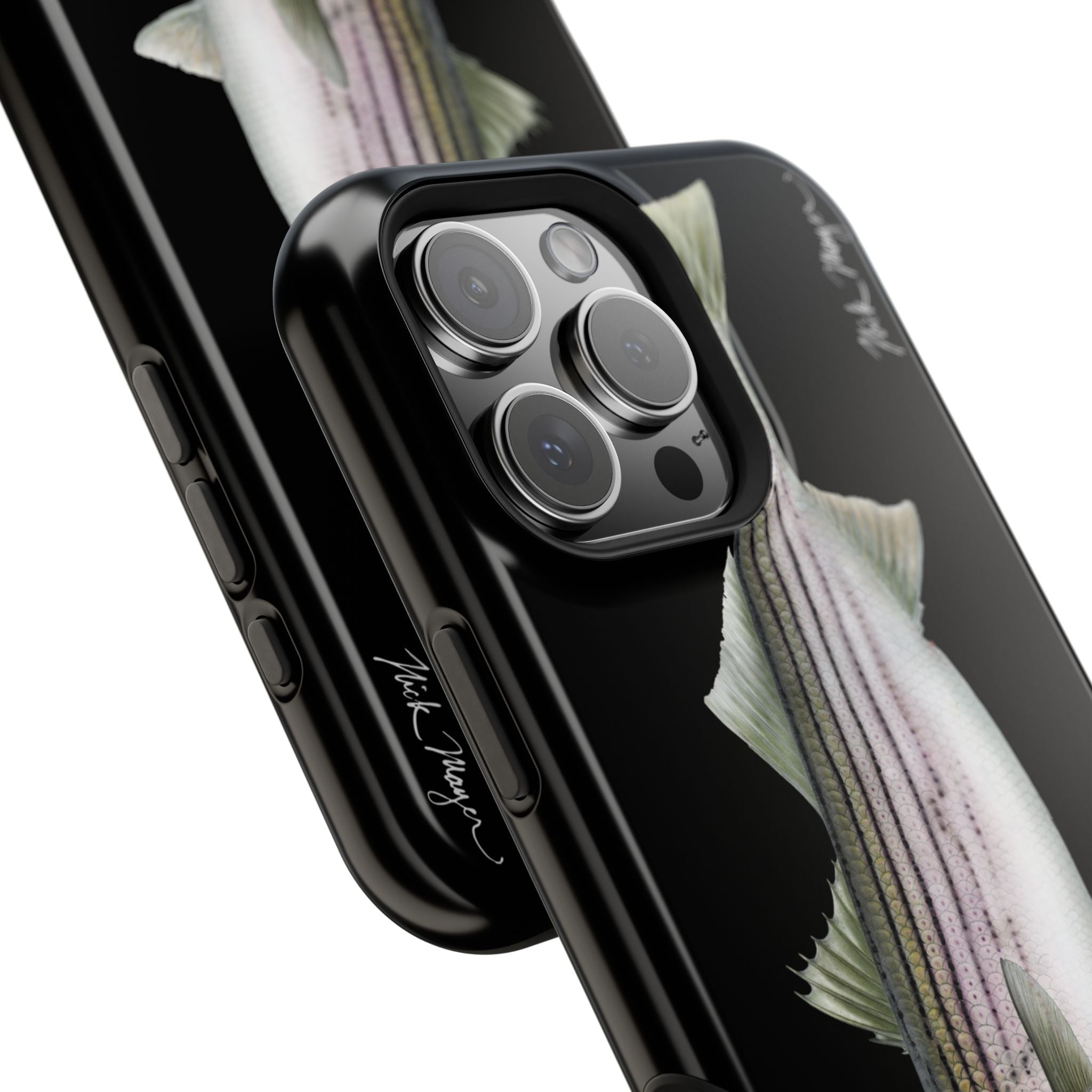 30 lb Striper MagSafe Black iPhone Case