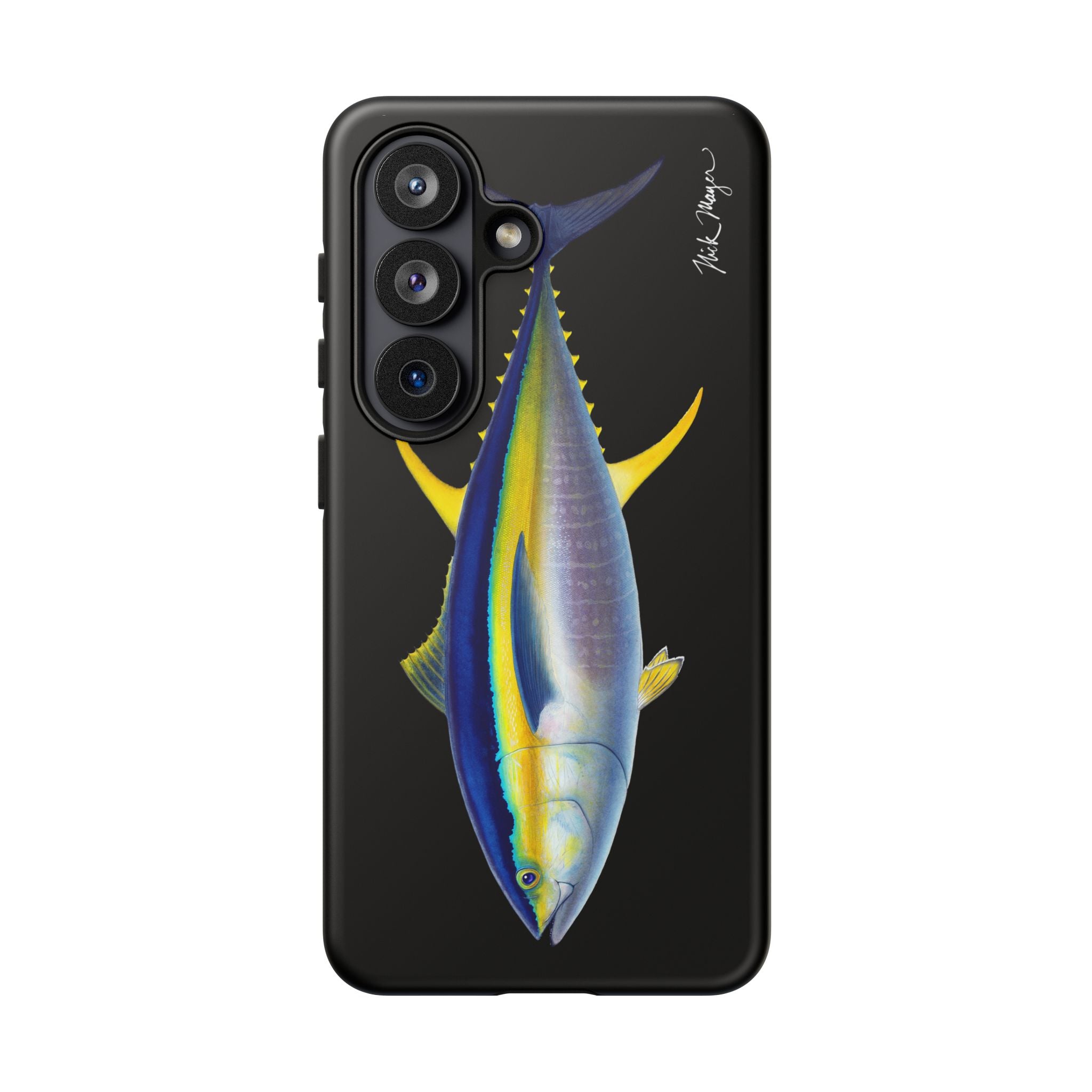 Yellowfin Tuna Black Phone Case (Samsung) Printify