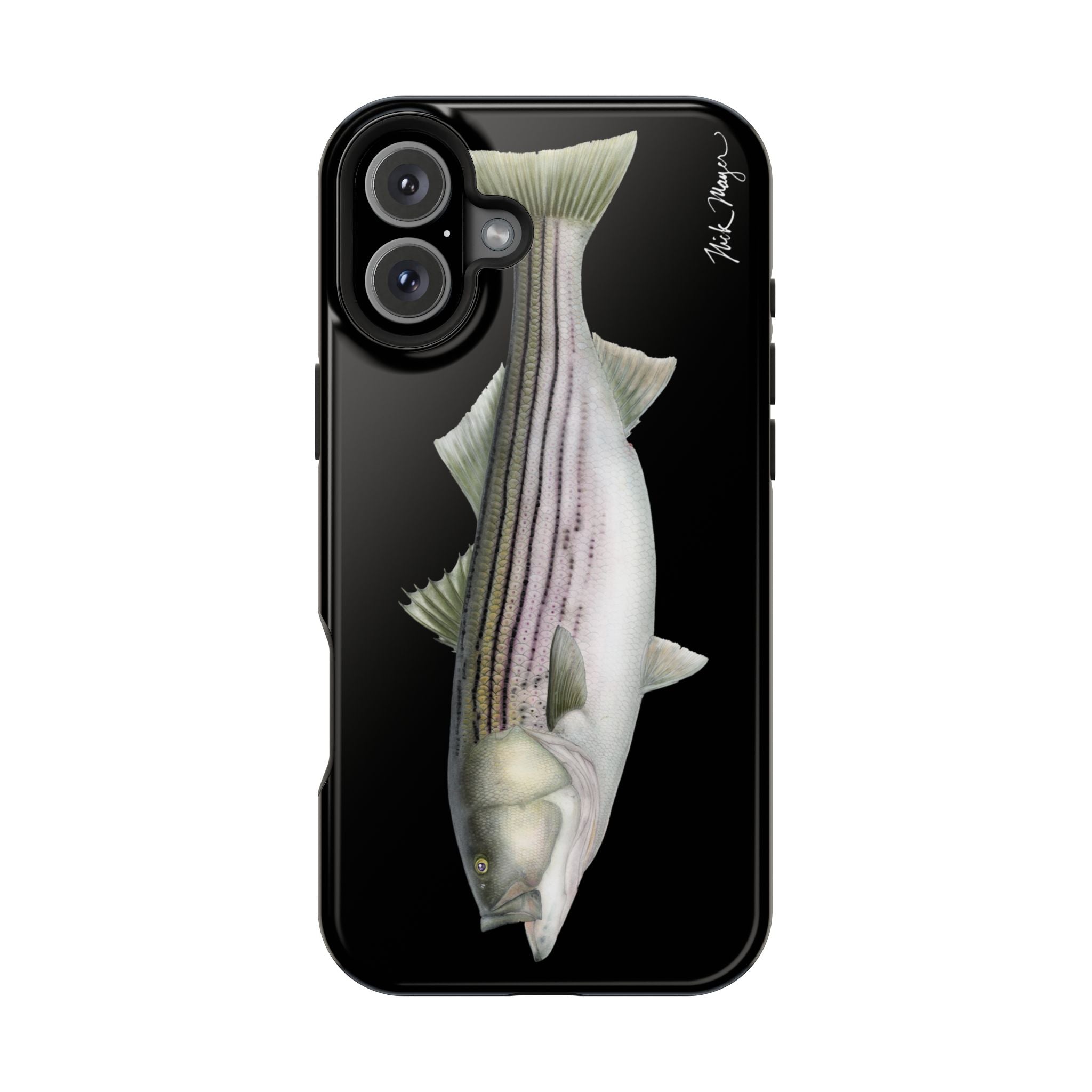 30 lb Striper MagSafe Black iPhone Case