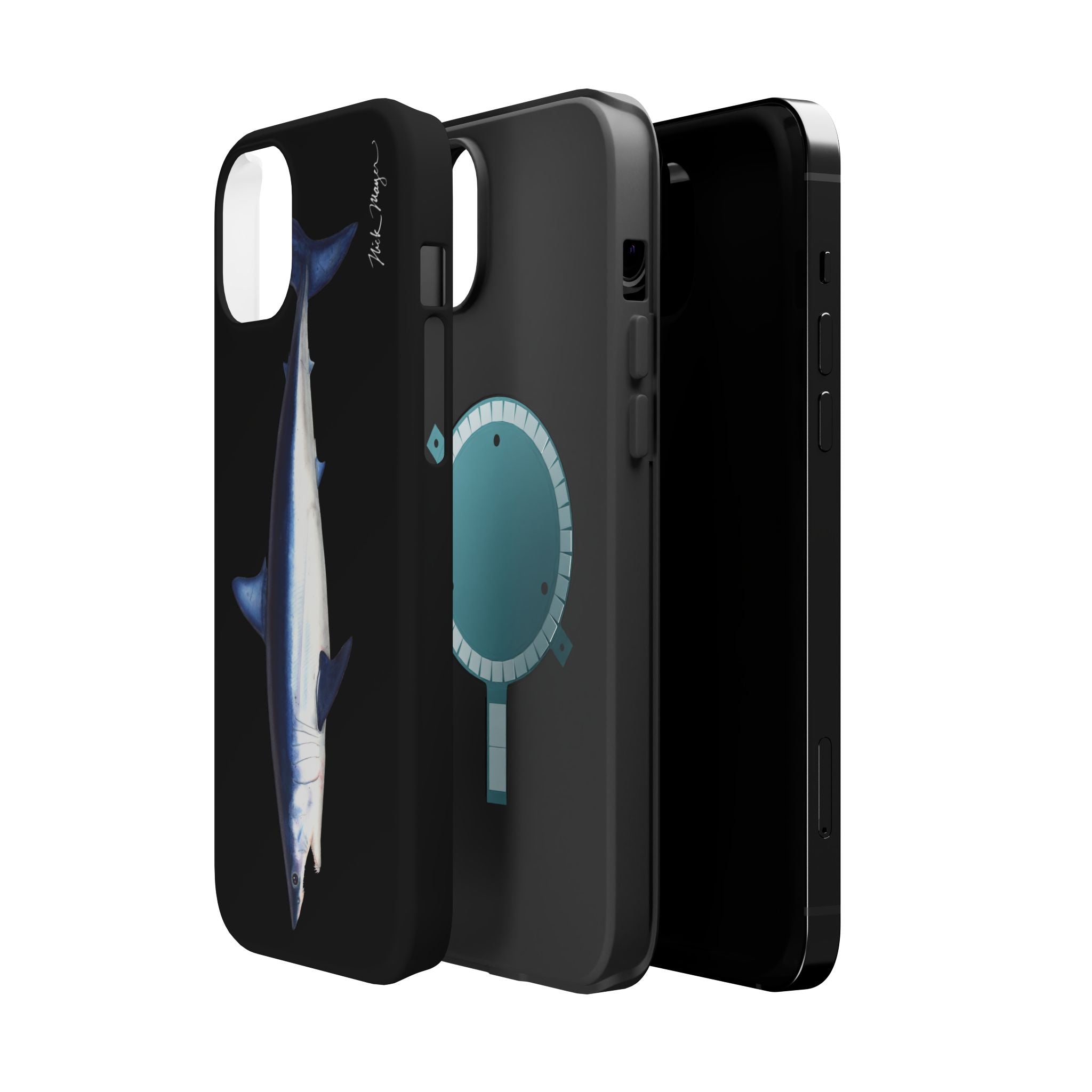 Mako Shark MagSafe Black iPhone Case