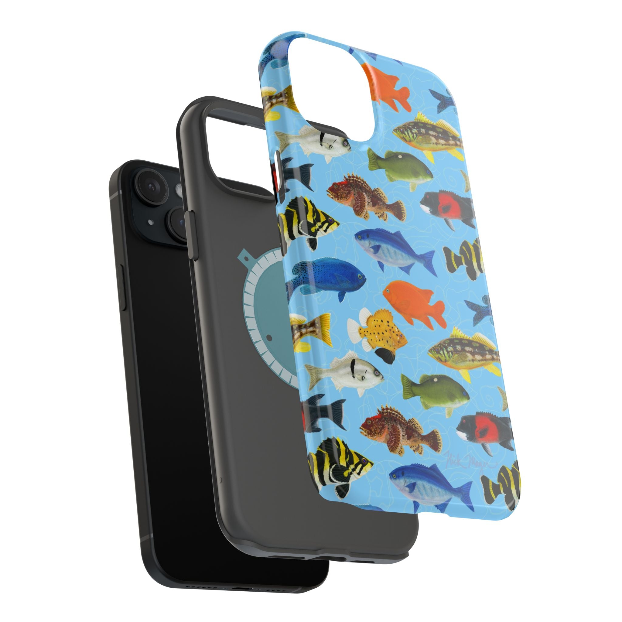 NEW California Fish Blue MagSafe iPhone Case