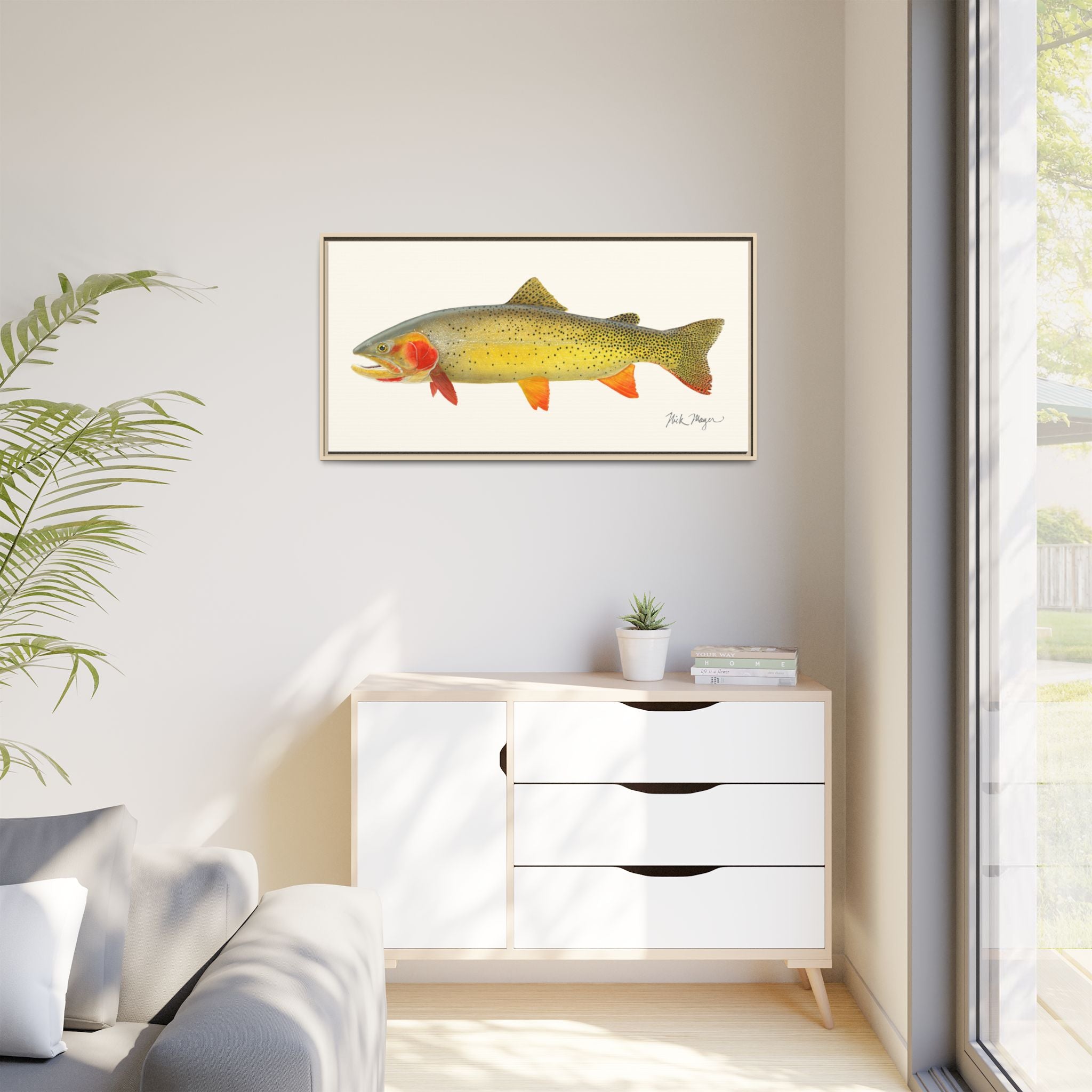 Cutthroat Trout I Framed Canvas Print Printify