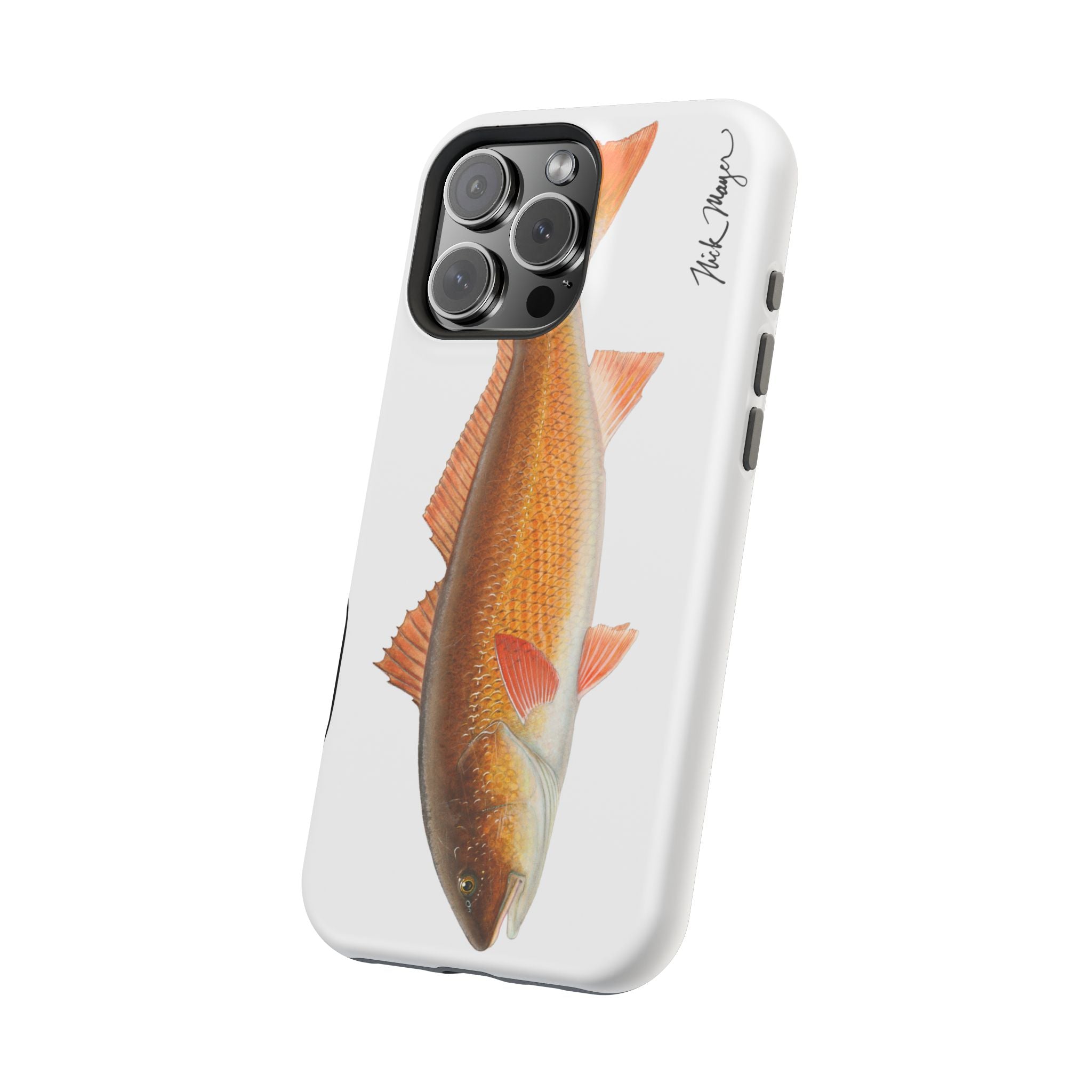 Redfish MagSafe White iPhone Case