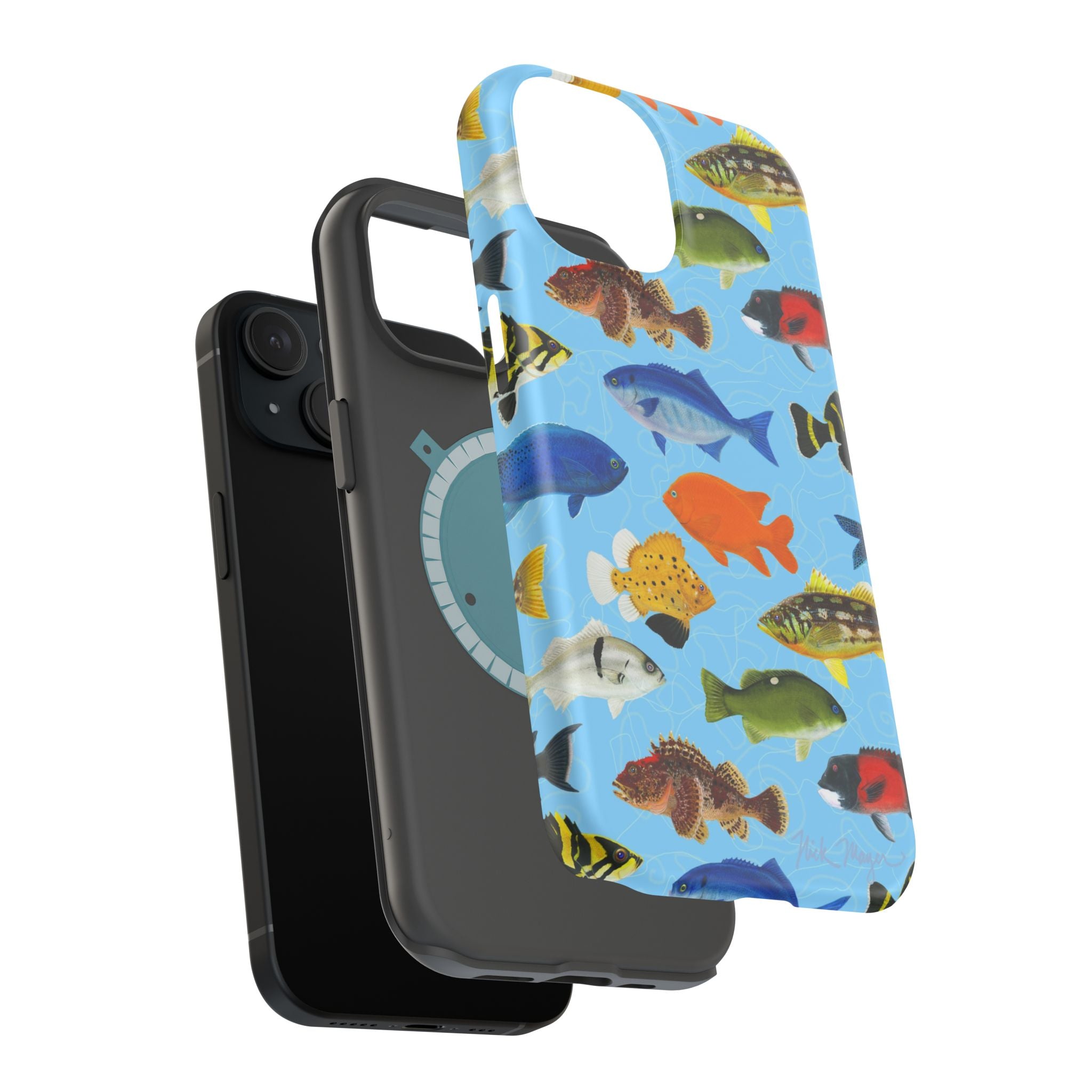 California Fish Blue MagSafe iPhone Case