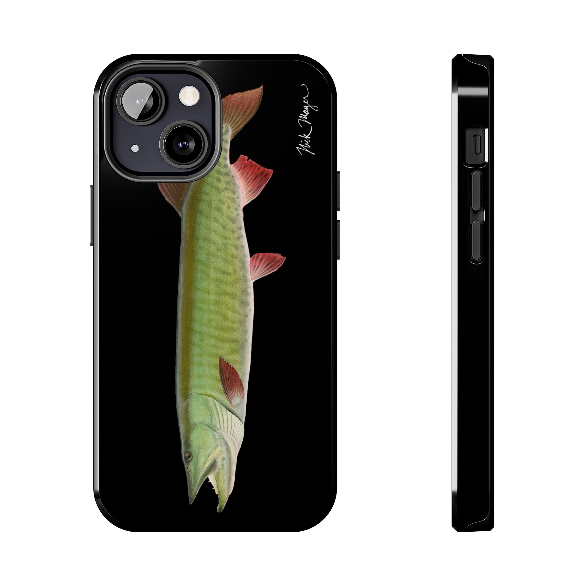 Trophy Muskie Black Phone Case (iPhone)