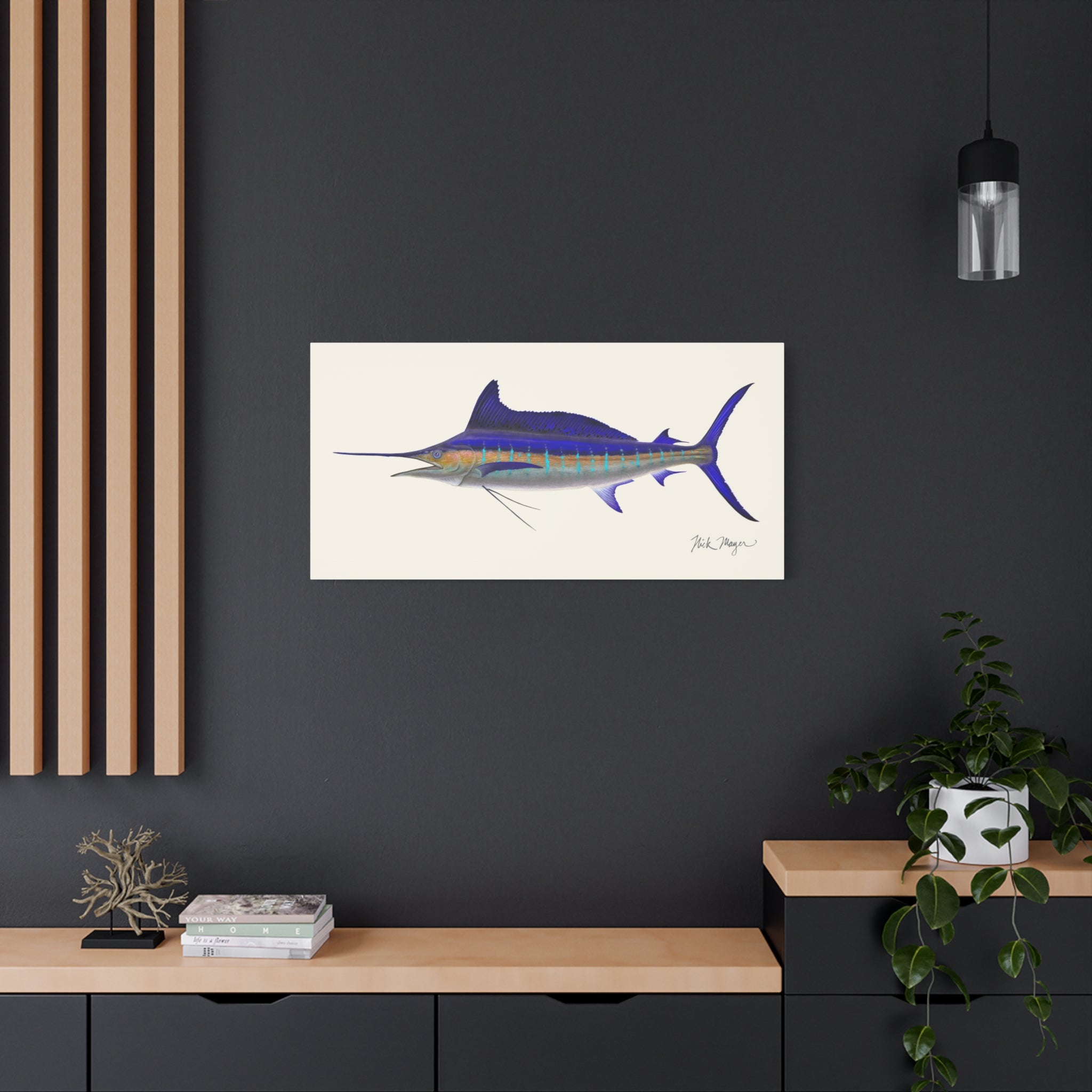 Striped Marlin Canvas Print