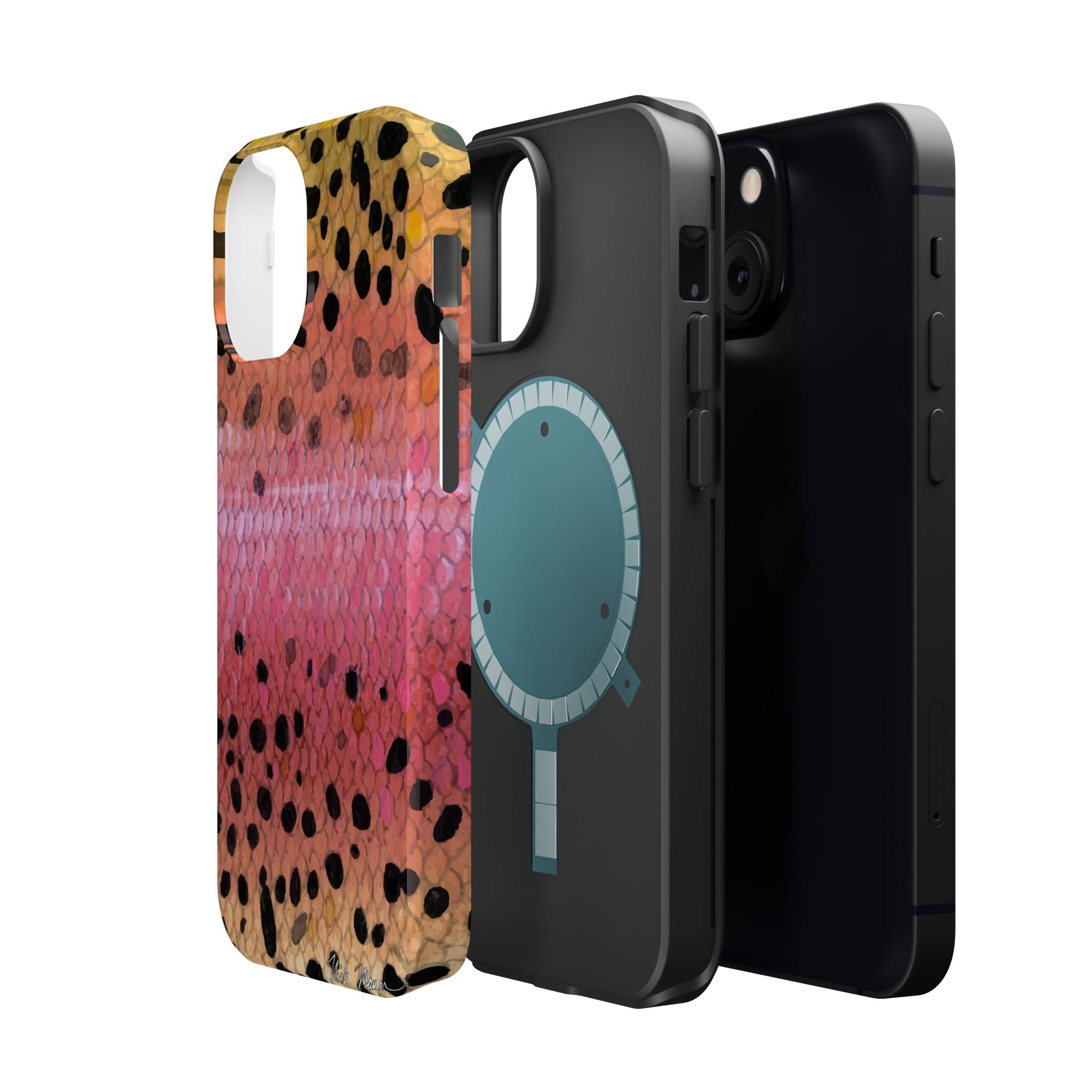Rainbow Trout Skin MagSafe iPhone Case