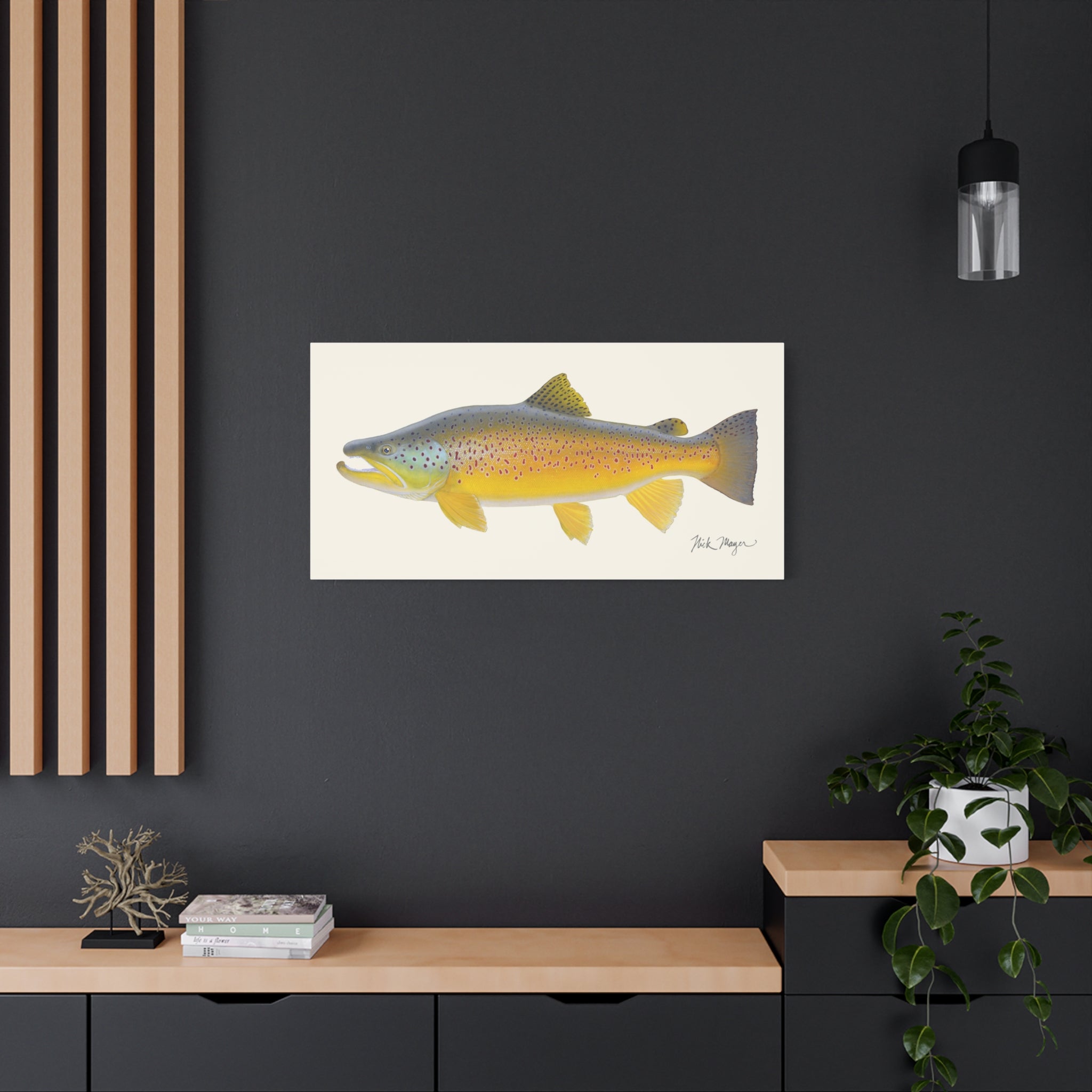 Brown Trout III Canvas Print, New!
