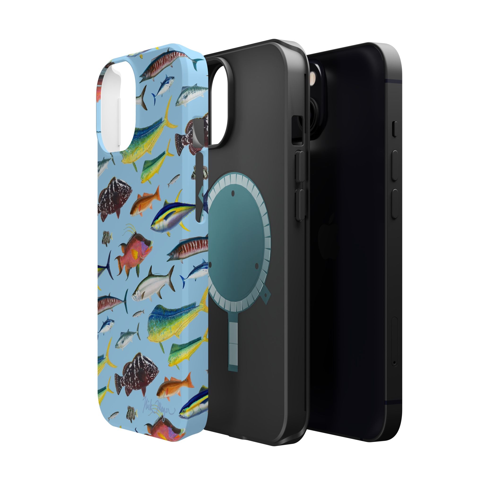 Southern Offshore Fish Blue MagSafe iPhone Case