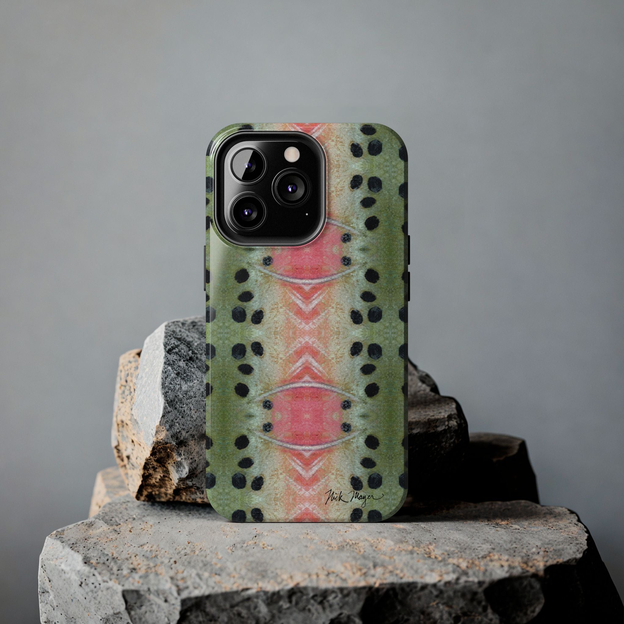 Rainbow Trout Pattern Phone Case (iPhone)