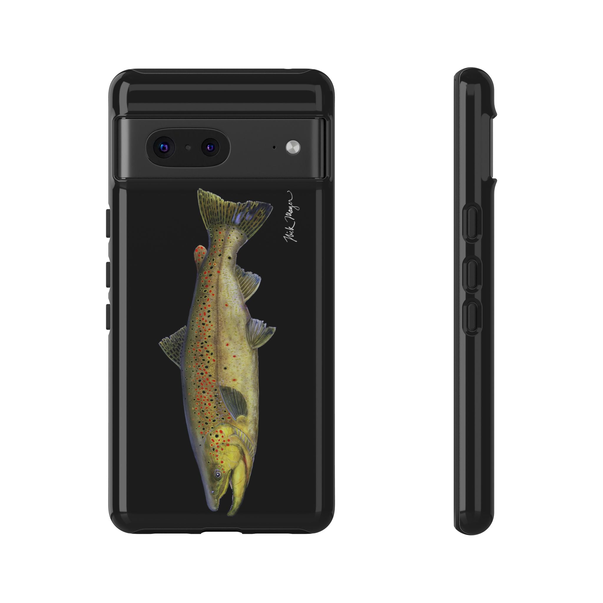 Brown Trout Black Phone Case (Samsung)