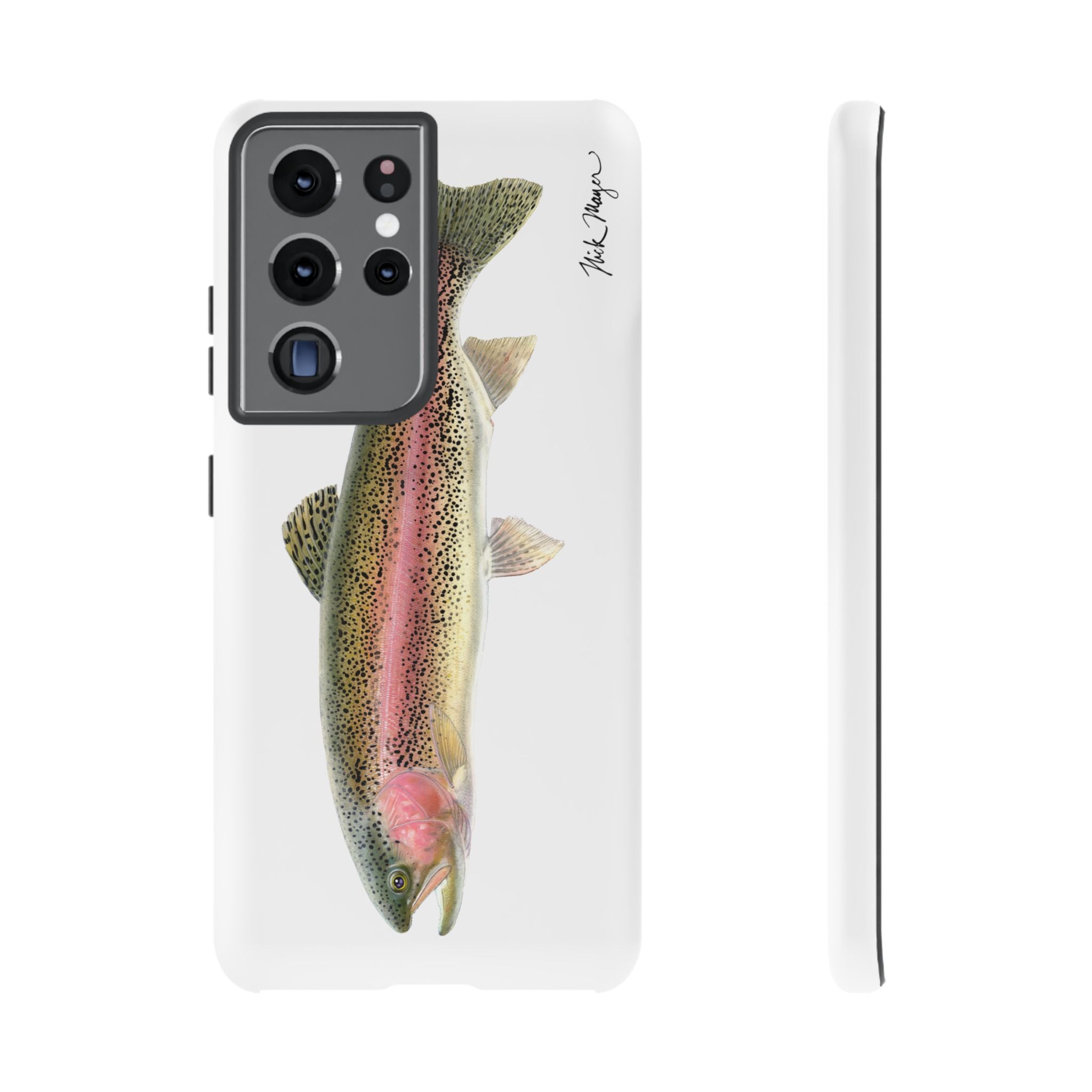 Rainbow Trout White Phone Case (Samsung) Printify