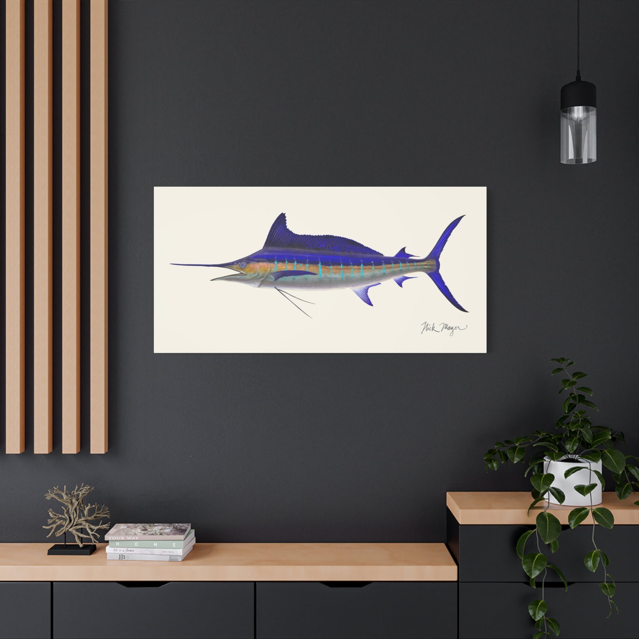 Striped Marlin Canvas Print