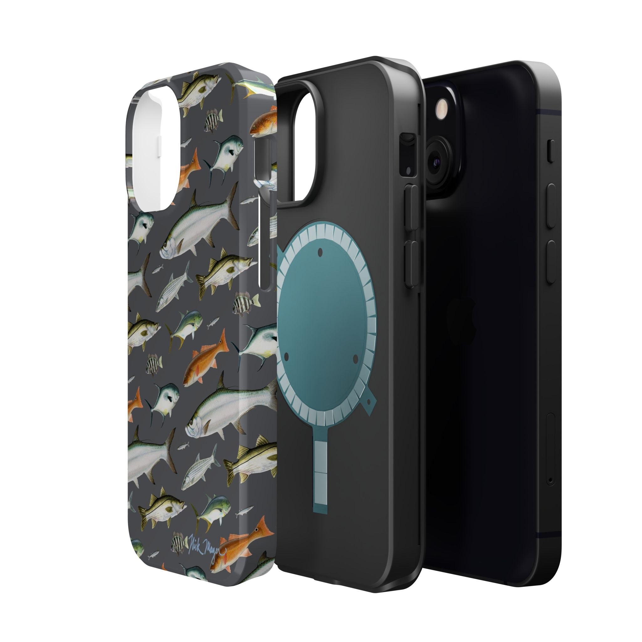 NEW Southern Fish Grey MagSafe iPhone Case