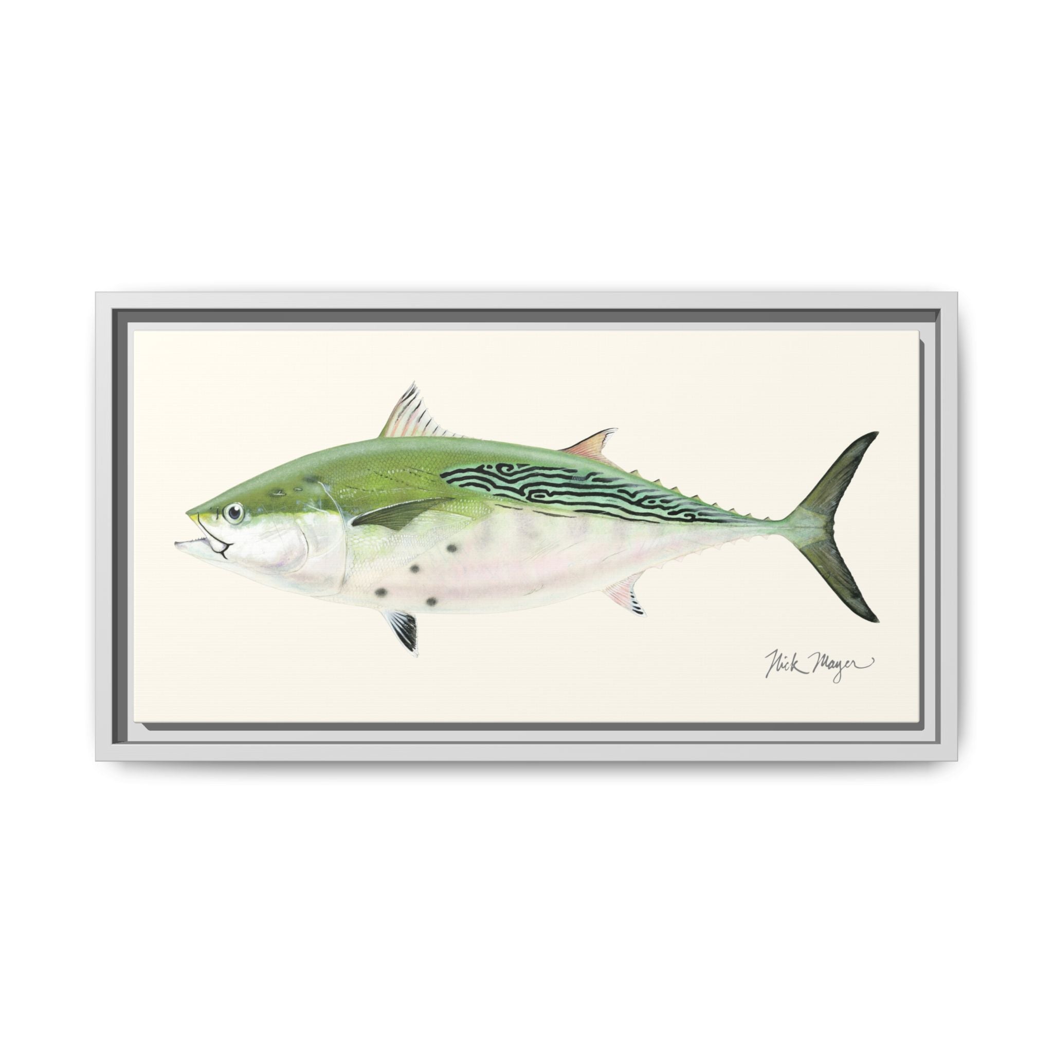 Albie Framed Canvas Print Printify