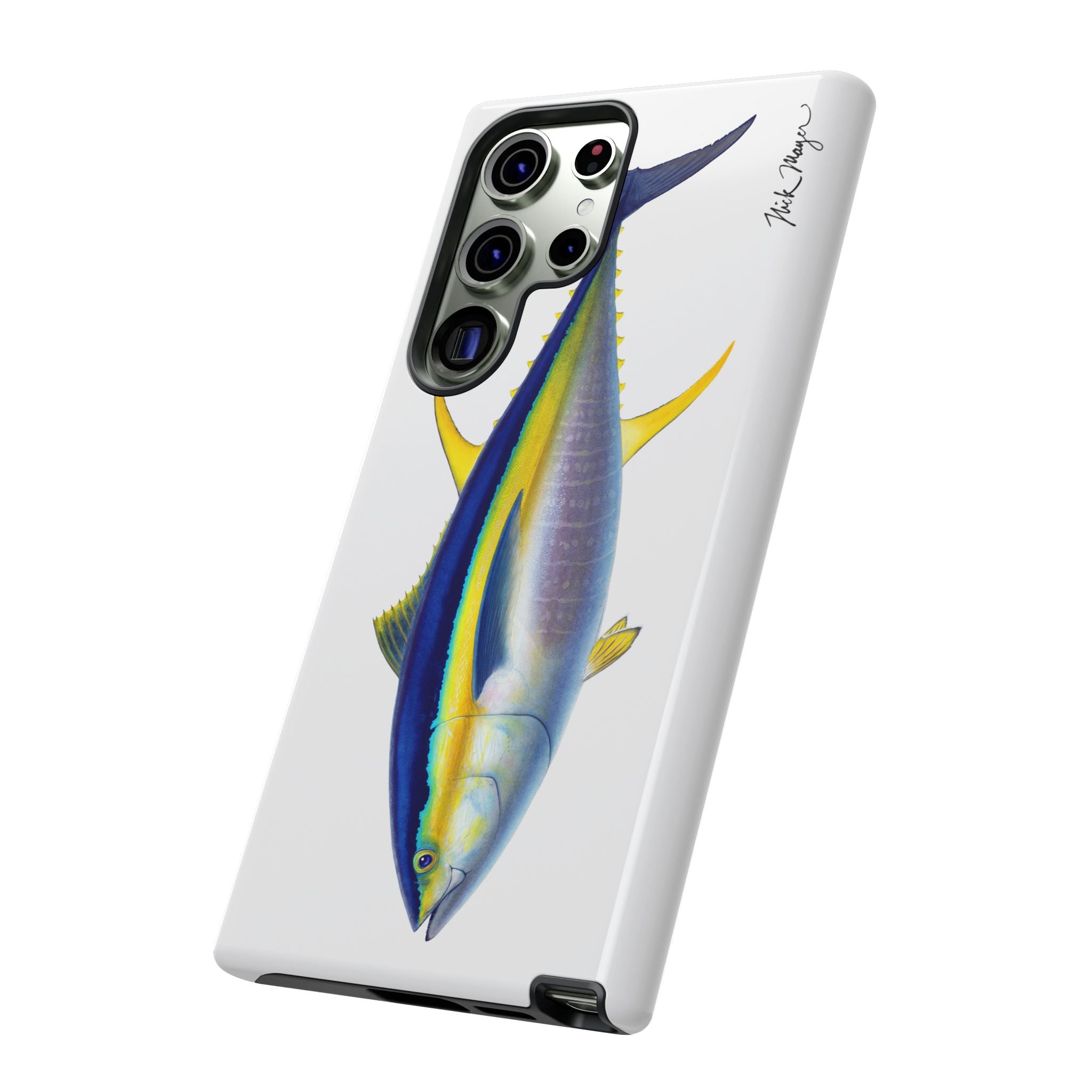 Yellowfin Tuna Black Phone Case (Samsung) Printify