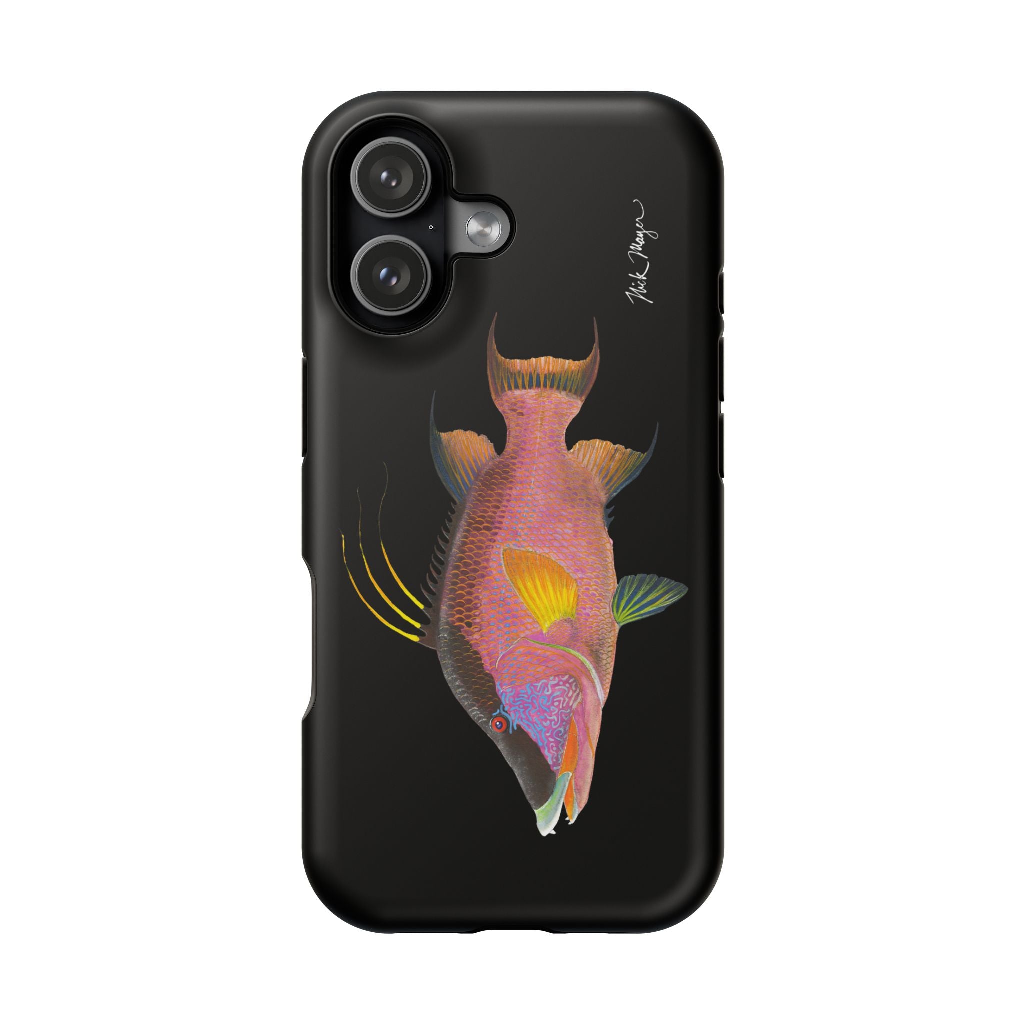 Hogfish MagSafe Black iPhone Case Printify