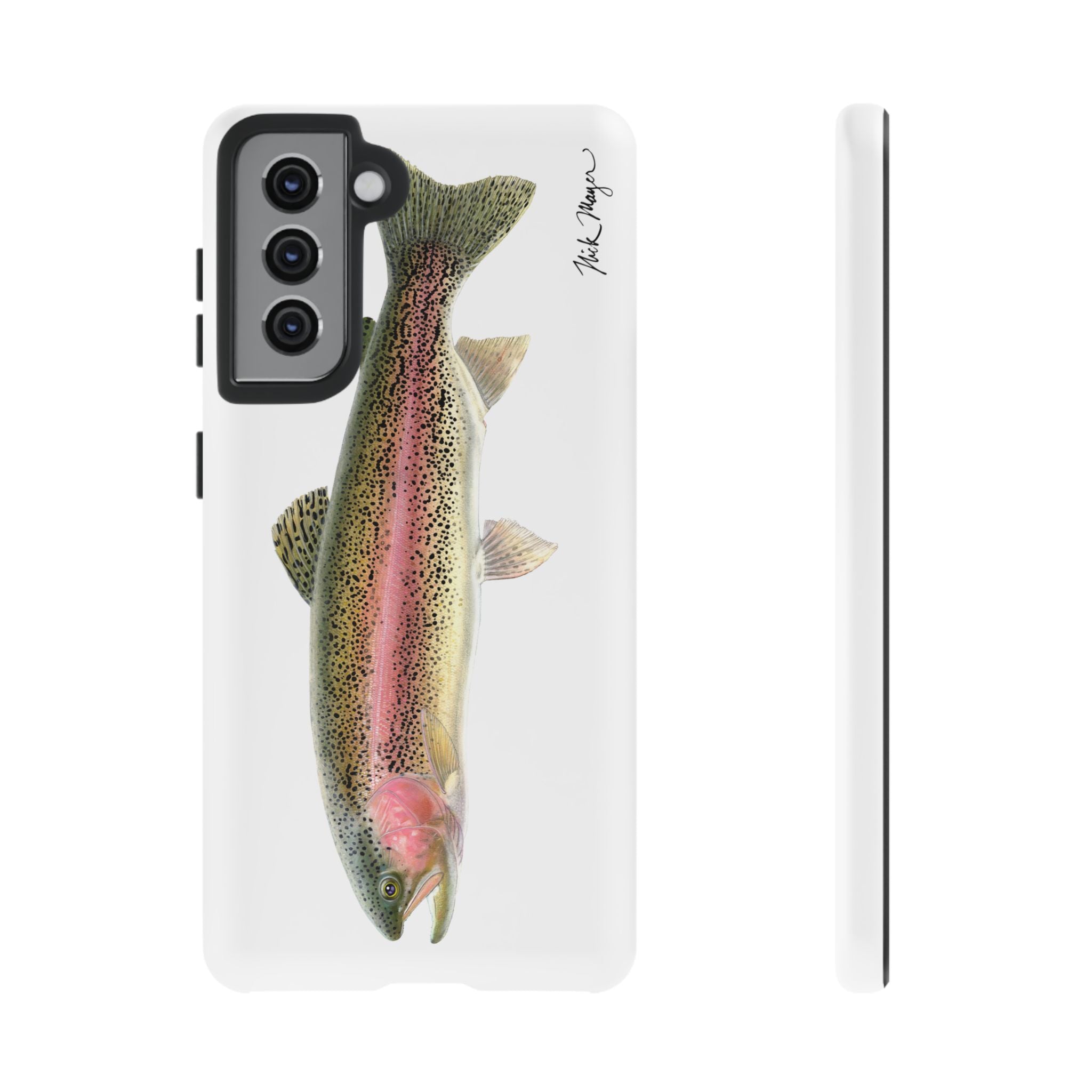 Rainbow Trout White Phone Case (Samsung) Printify