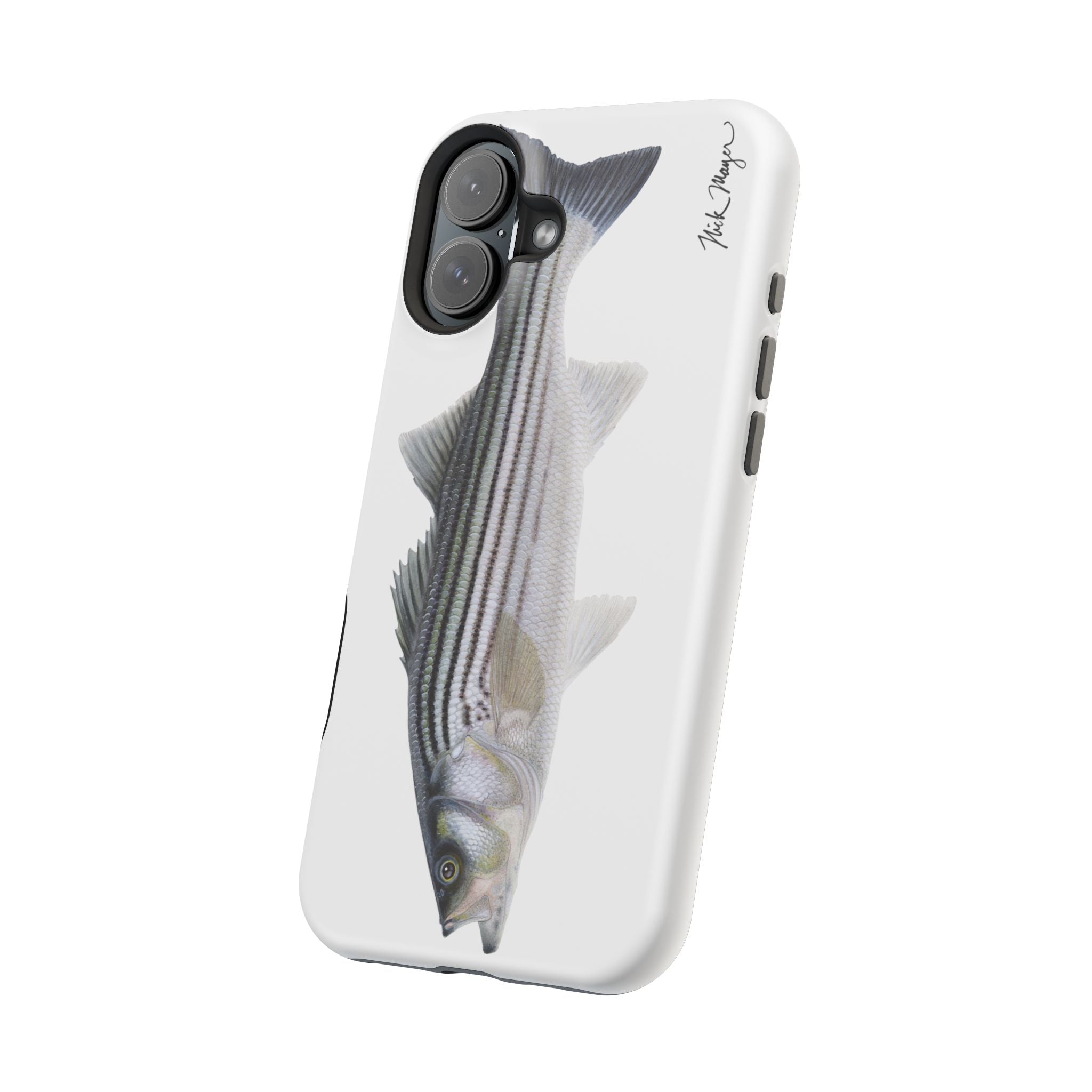 Schoolie Striper MagSafe White iPhone Case