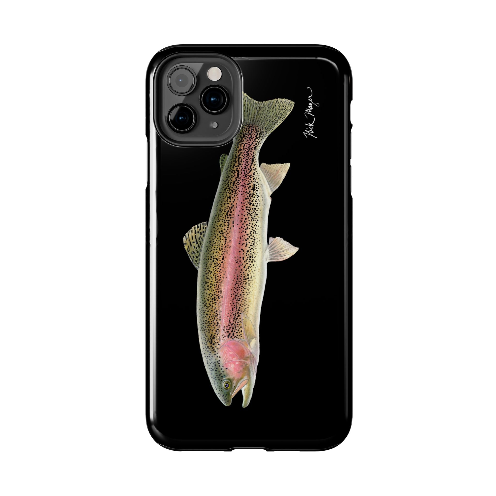 Rainbow Trout Black Phone Case (iPhone)